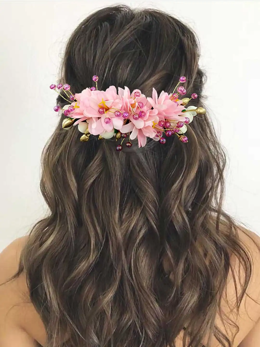 Buy Hair Flare Women Artificial Flower Comb Pin - Hair Accessory