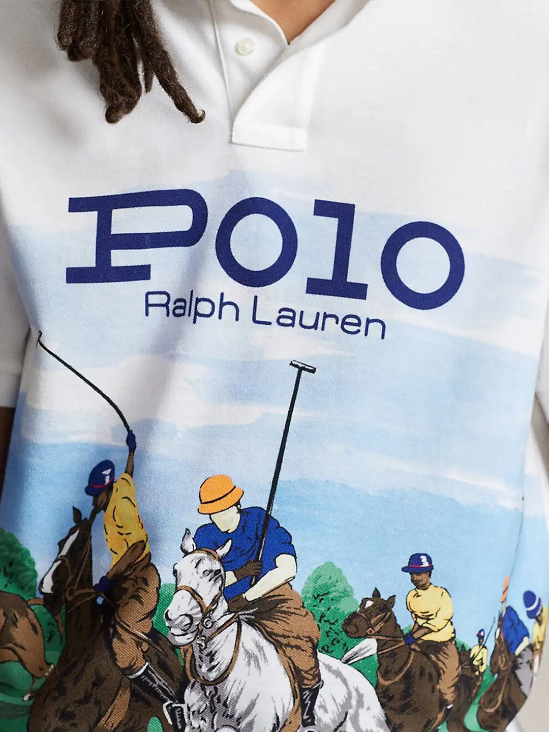 Buy Polo Ralph Lauren Classic Fit Graphic Printed Polo Collar