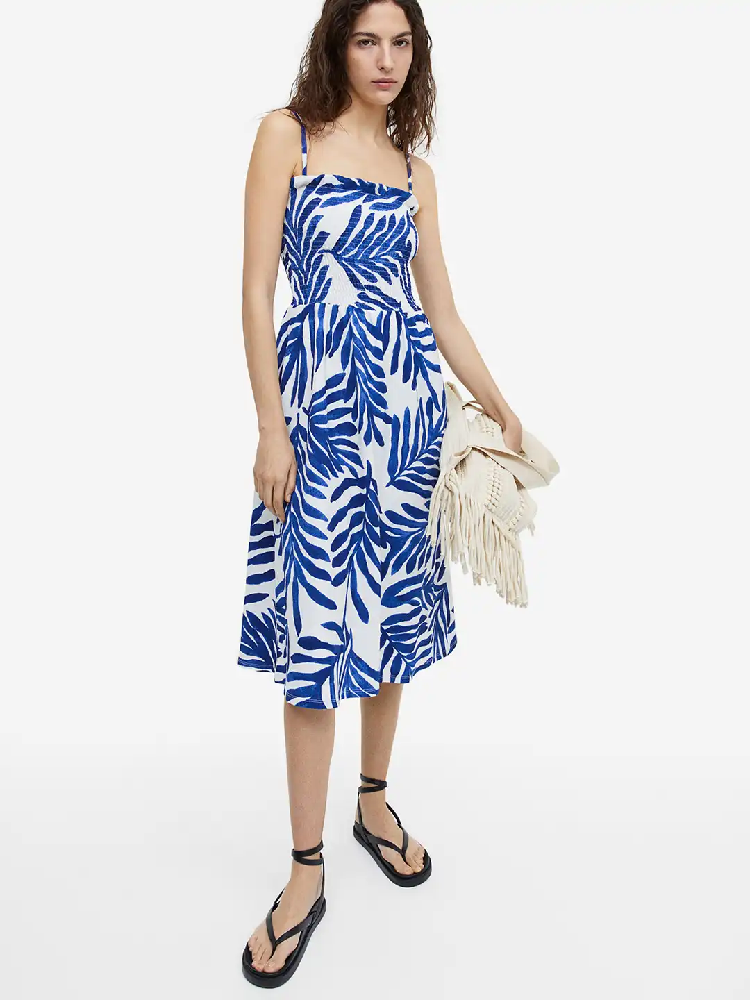 Buy H&M Smock-Topped Dress - Dresses for Women 23041020 | Myntra Buy H&M Smock-Topped Dress - Dresses for Women 23041020 | Myntra