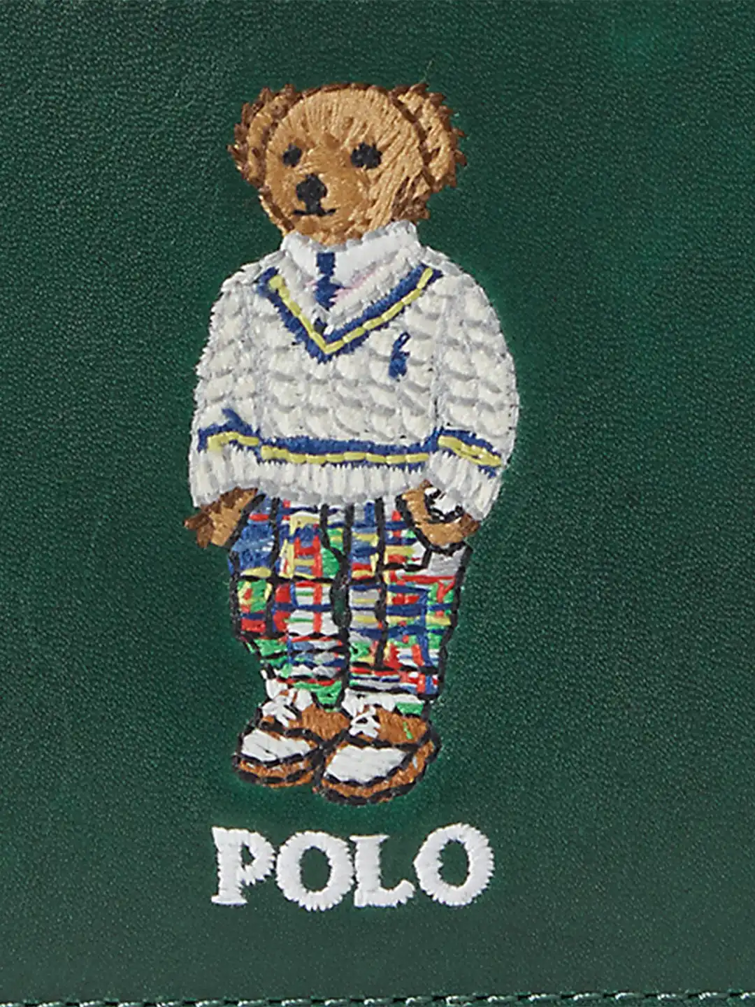 Buy Polo Ralph Lauren Men Polo Bear-Printed Leather Card Case