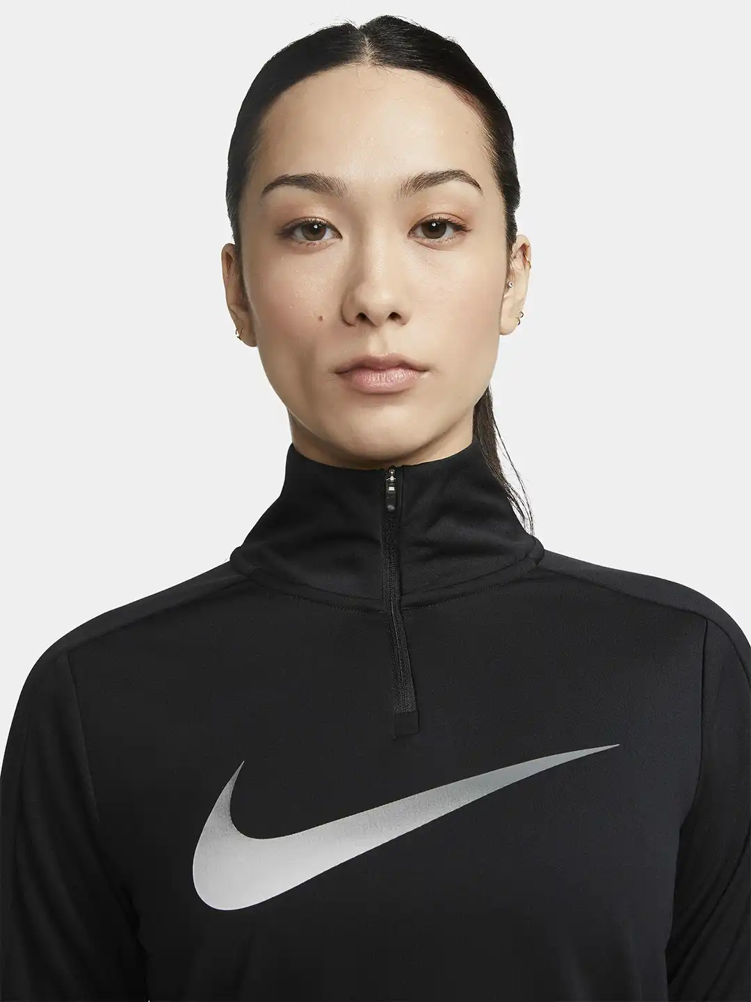 Buy Nike Women Dri-Fit Swoosh 1/4-Zip Long-Sleeve Running Mid
