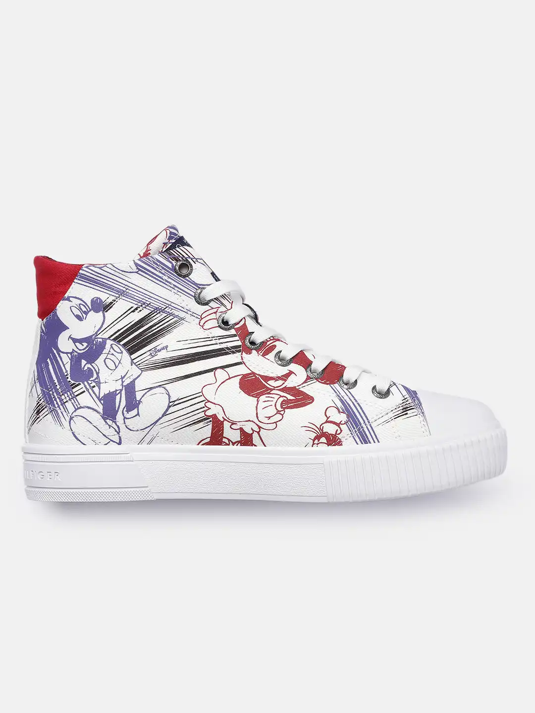 Buy Tommy Hilfiger X Disney Women Mickey Mouse Print Mid-Top