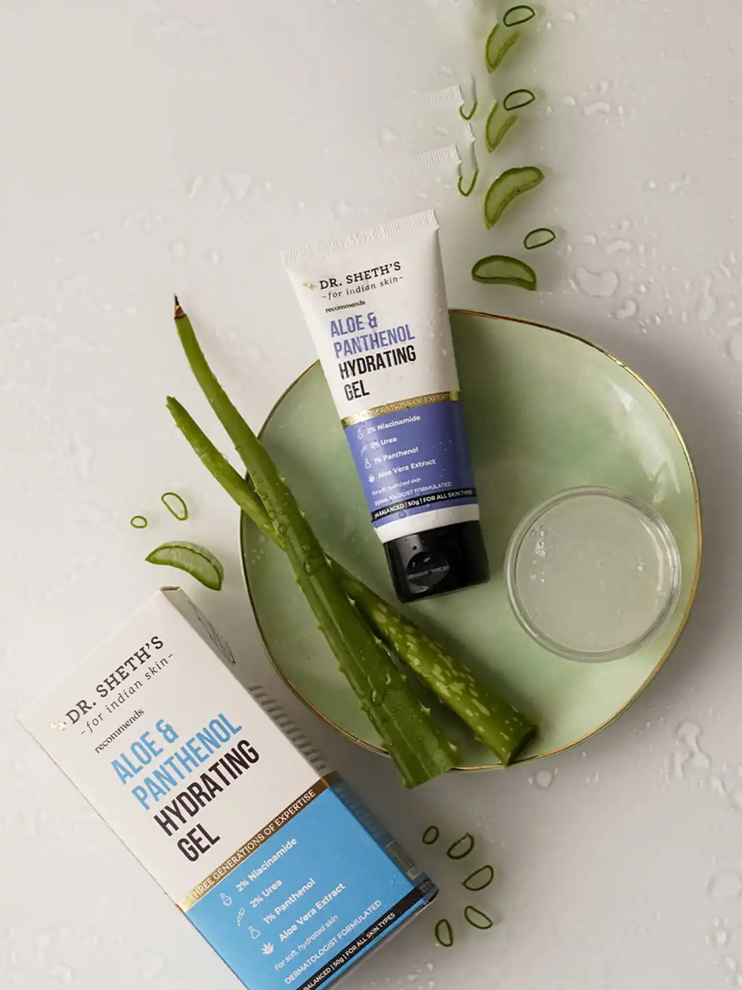 Buy DR. SHETHS Aloe & Panthenol Hydrating Gel with Niacinamide - 50g - Day  Cream for Unisex 23218616 | Myntra