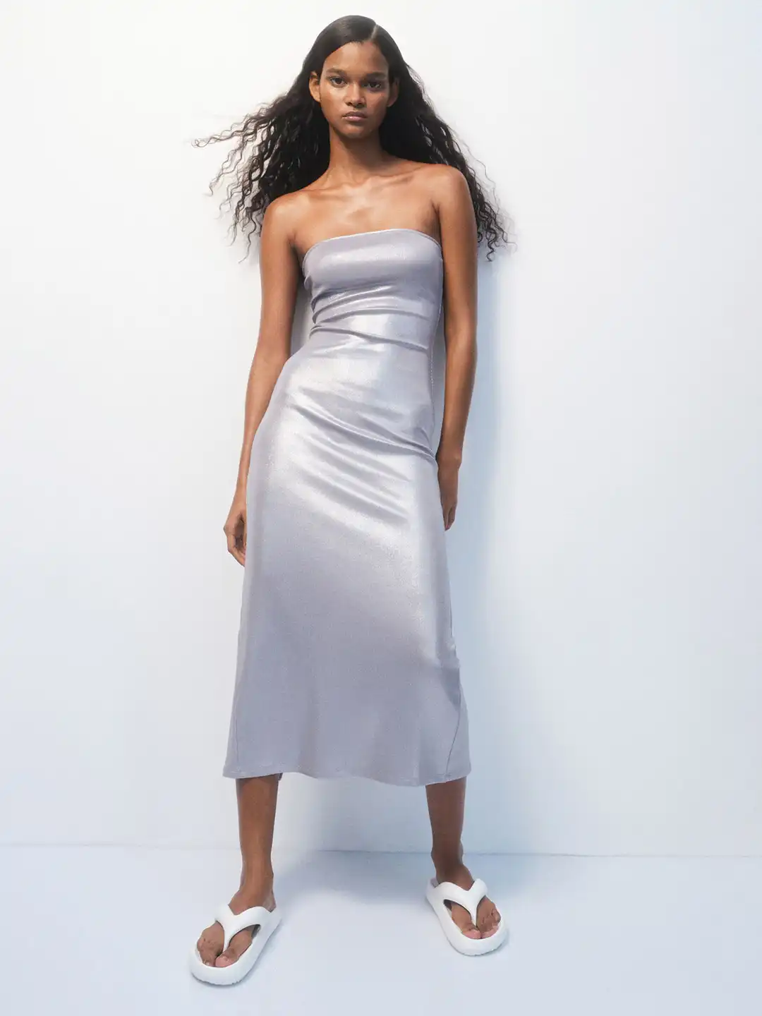 off the shoulder midi sweater dress Ivory Off Shoulder Midi Sweater Dress – Aquarius Brand