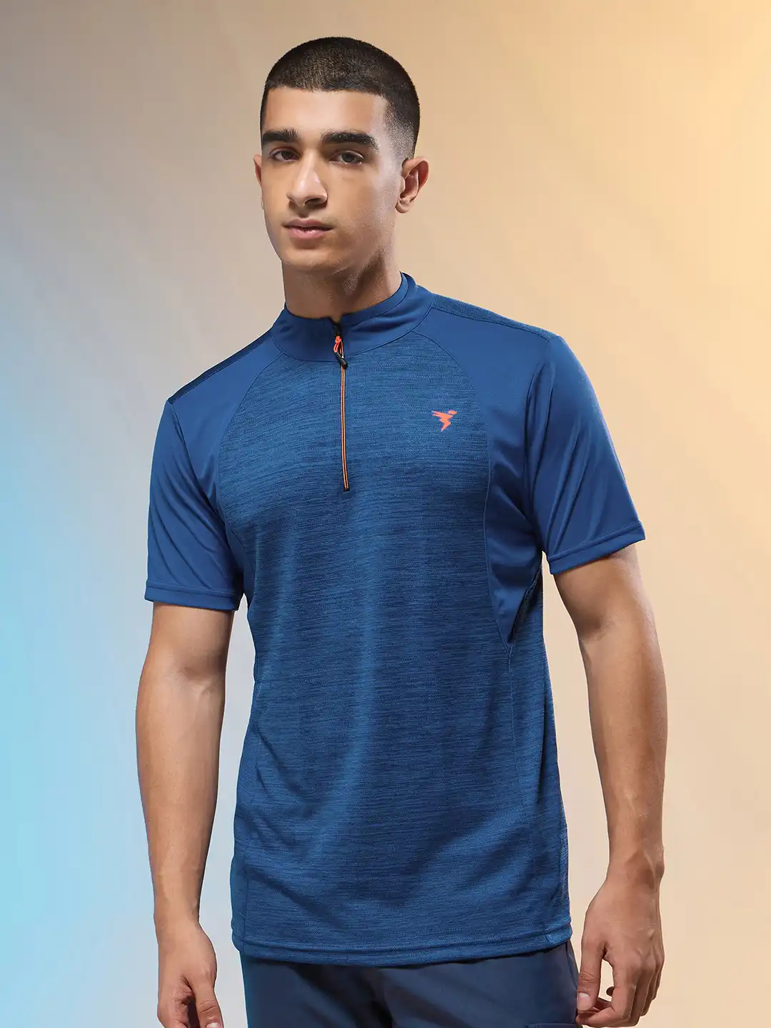 Buy Technosport High Neck Antimicrobial Slim Fit T-shirt - Tshirts