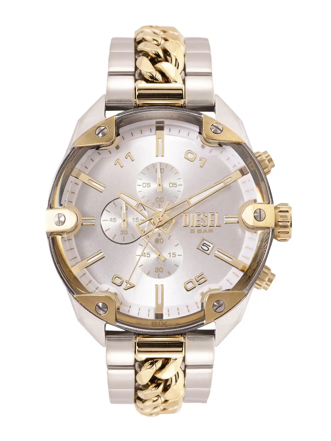 Buy DIESEL Men Spiked Bracelet Style Analogue Chronograph Watch