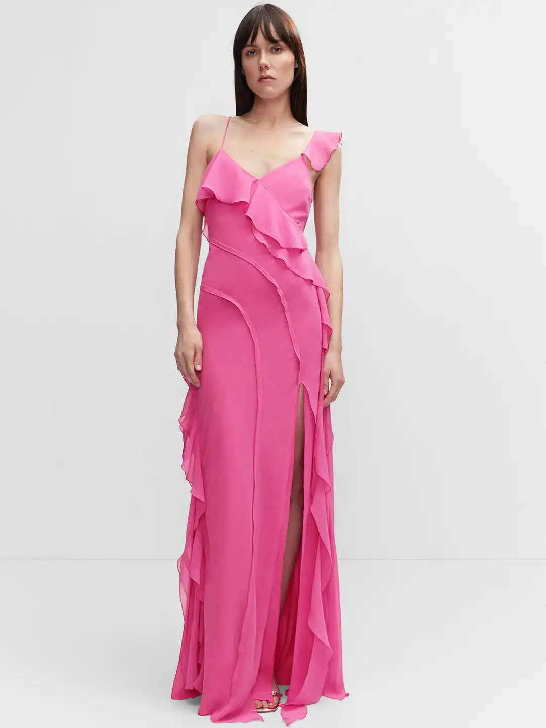 mango open back maxi dress MANGO Open Back Maxi Dress