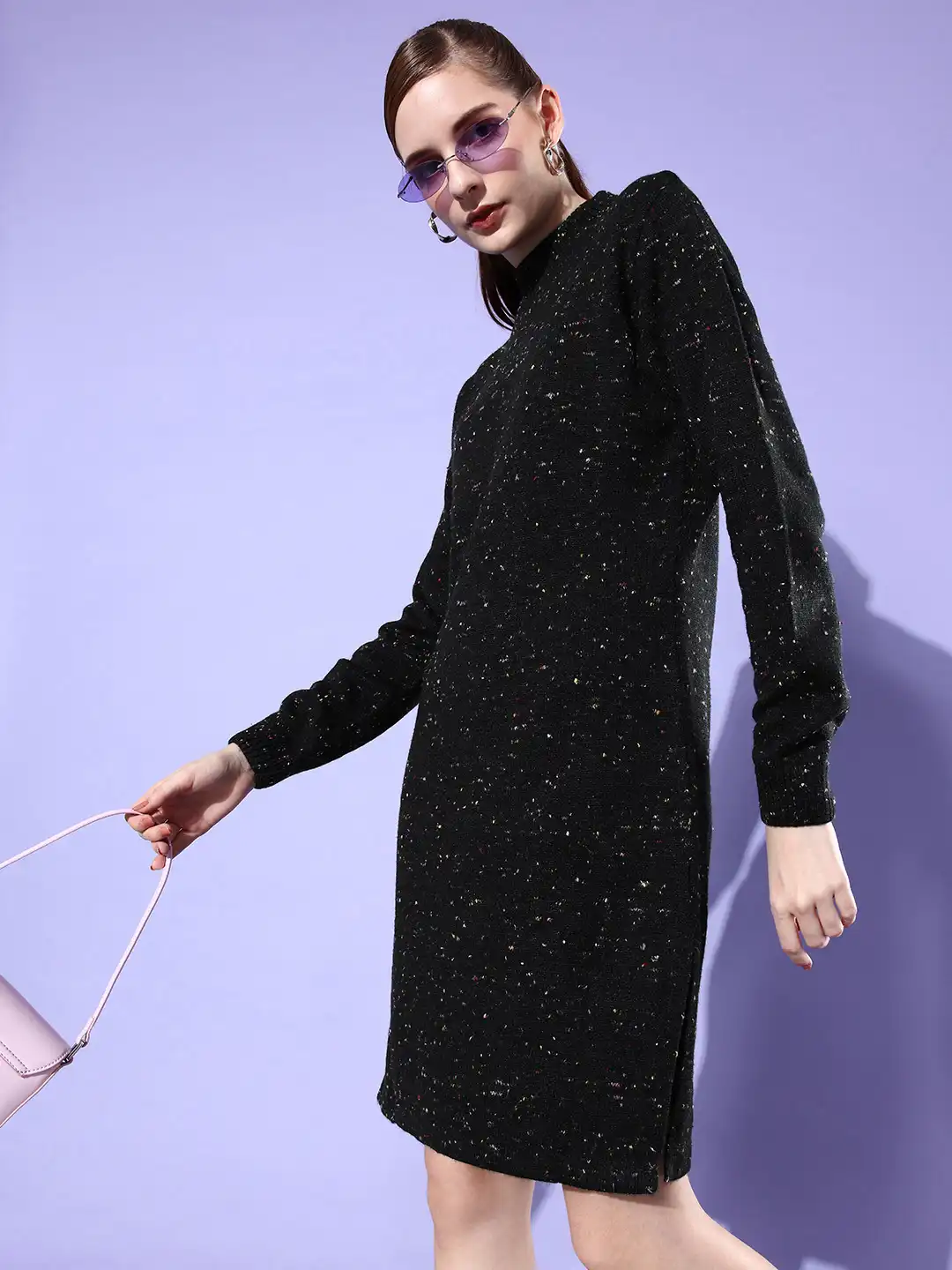 cable knit jumper dress womens Langwyqu Womens Cable Knit Sweater Dress Sexy Long Sleeve Bodycon Turtleneck Mini Fall Sweaters Dresses Apricot at Amazon Women's Clothing store
