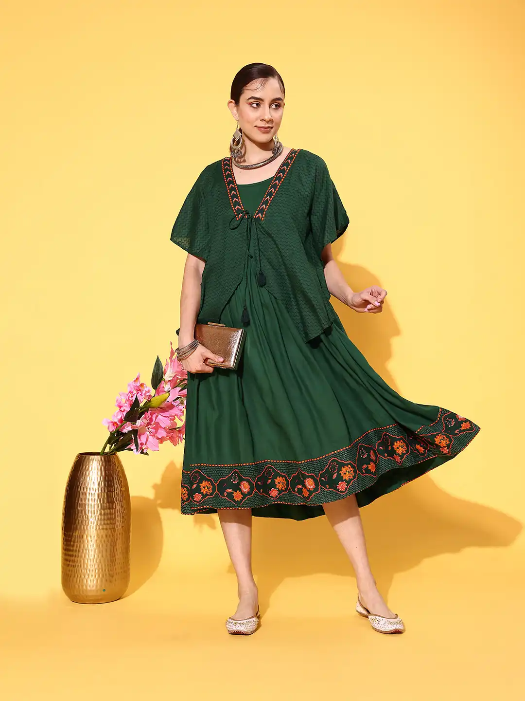 Buy Sangria Refreshing Green Sukoon-E-Mausam-Karizmatic Kaftan Ethnic Dress with Jacket - Ethnic Dresses for Women 23515340 | Myntra Buy Sangria Refreshing Green Sukoon-E-Mausam-Karizmatic Kaftan Ethnic Dress with Jacket - Ethnic Dresses for Women 23515340 | Myntra