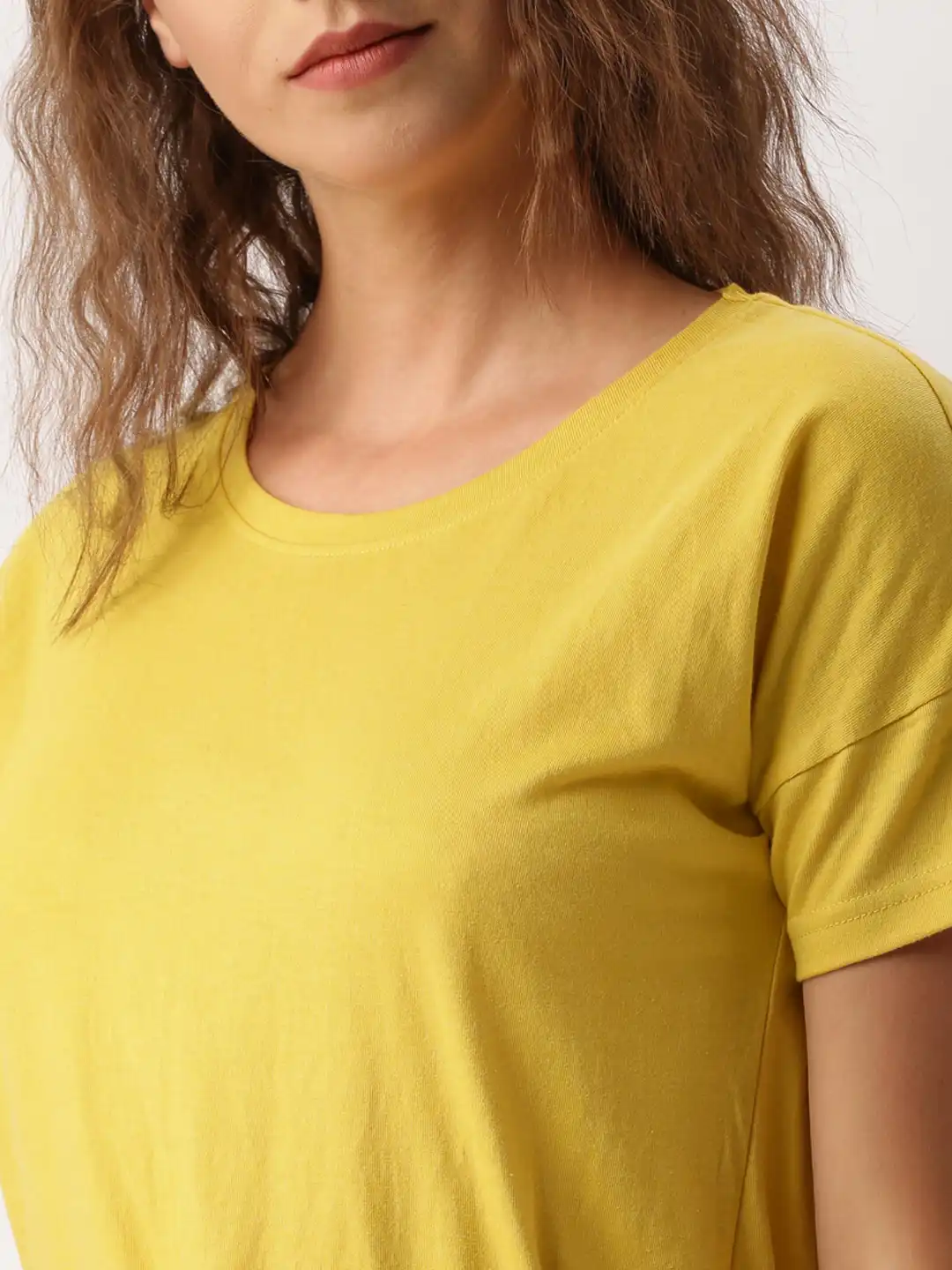 Buy Ms.Taken by Kriti Sanon Women Yellow Solid A-Line Dress