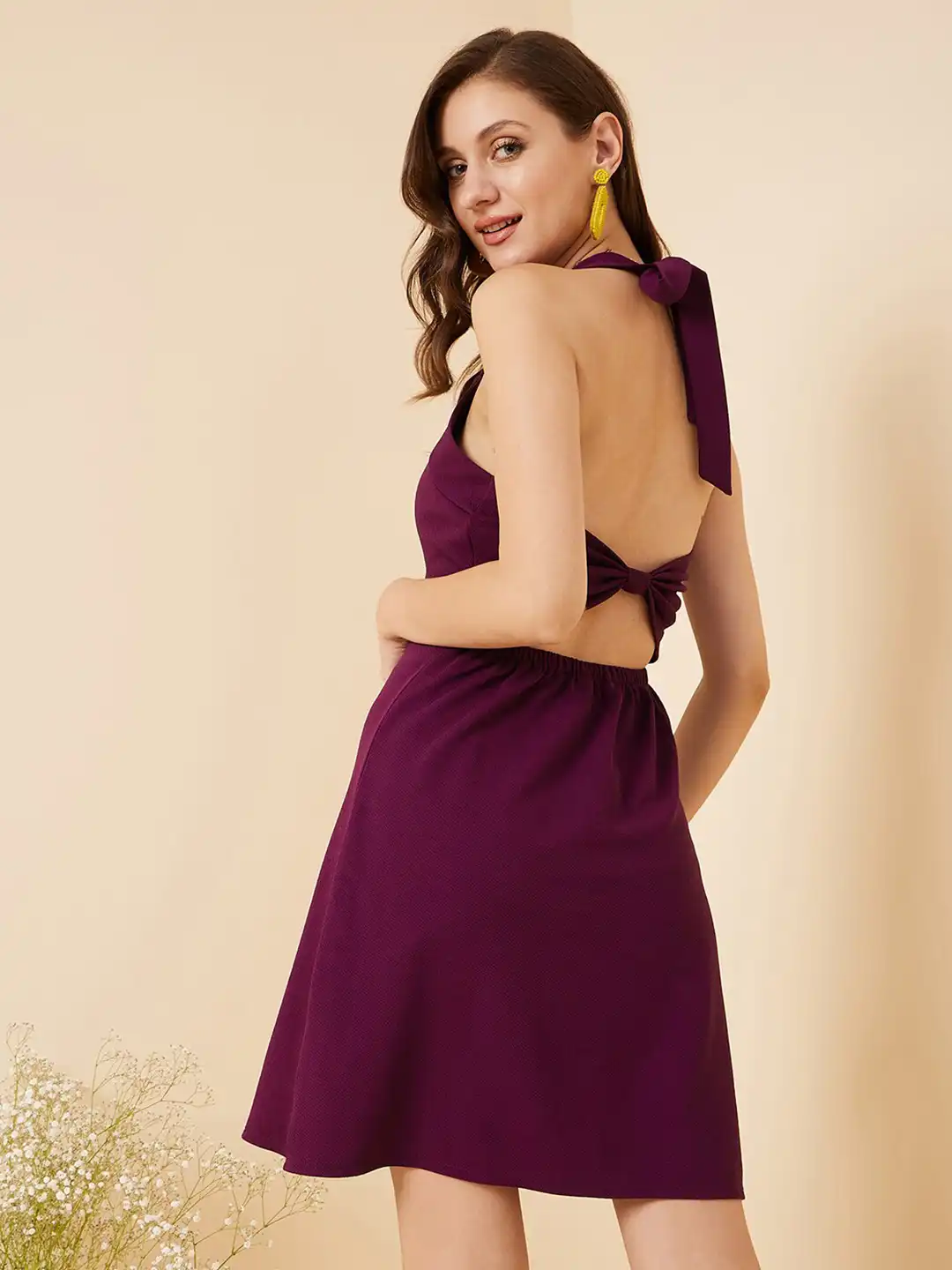 Buy RARE Purple Halter Neck Sheath Mini Dress - Dresses for Women 23595496 | Myntra Buy RARE Purple Halter Neck Sheath Mini Dress - Dresses for Women 23595496 | Myntra