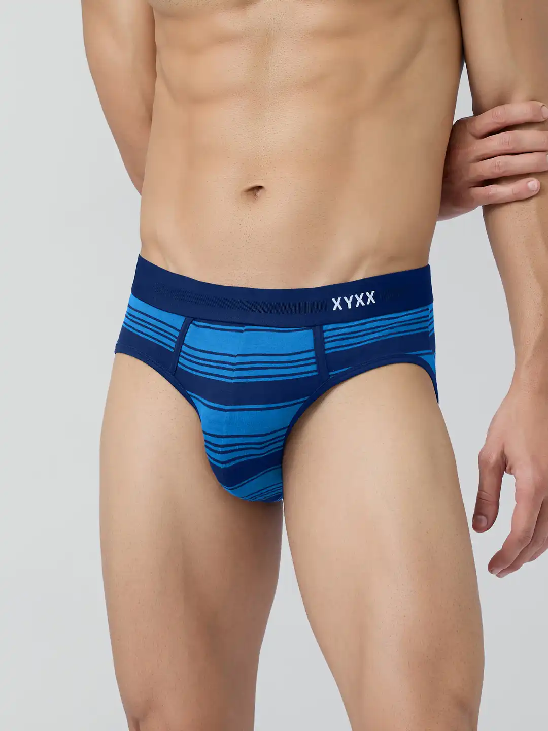 Buy XYXX Men Striped Pack of 2 Streax Intellieaze Super Combed