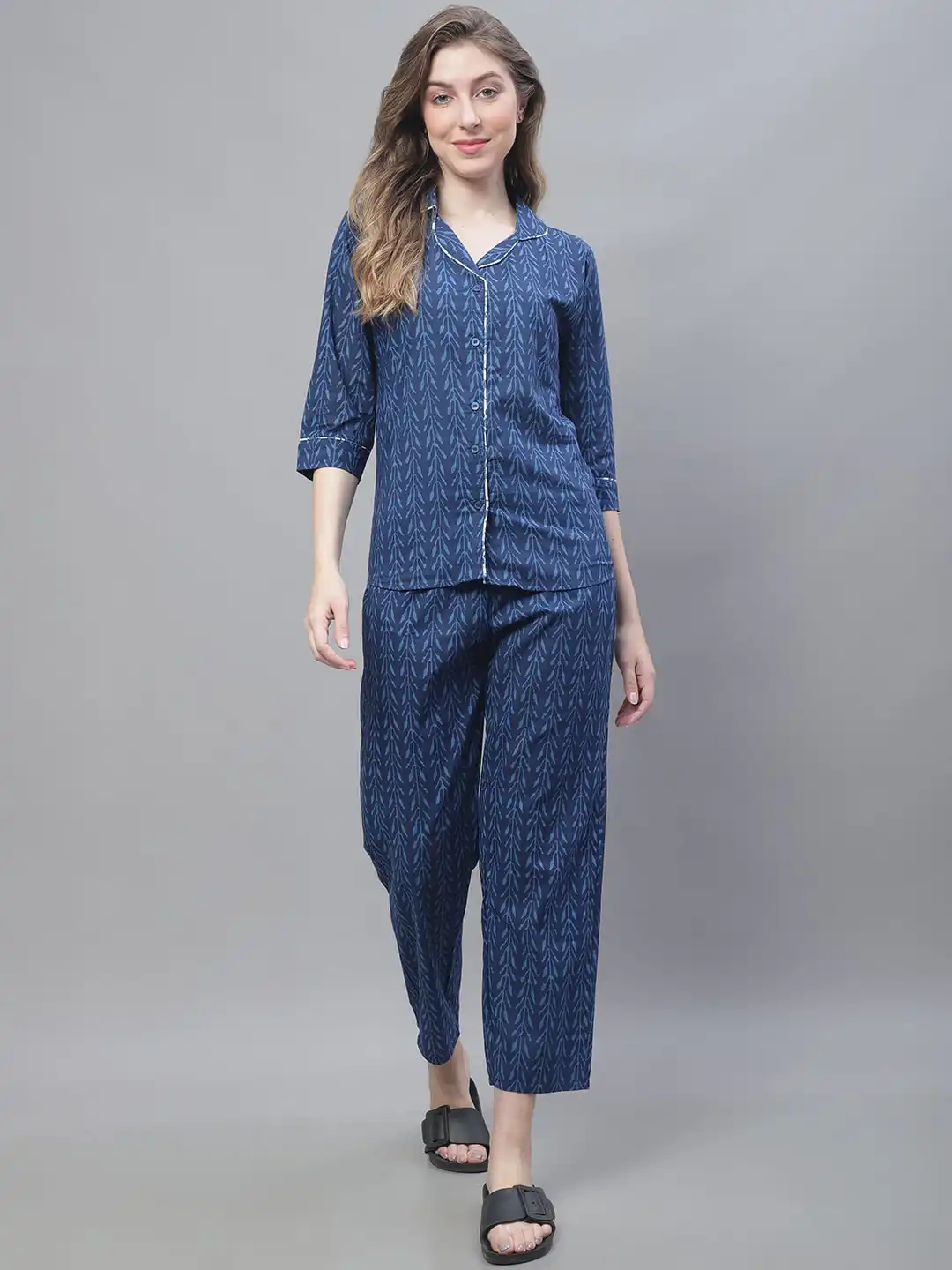 Buy TAG 7 Floral Printed Pure Cotton Night Suit - Night suits for