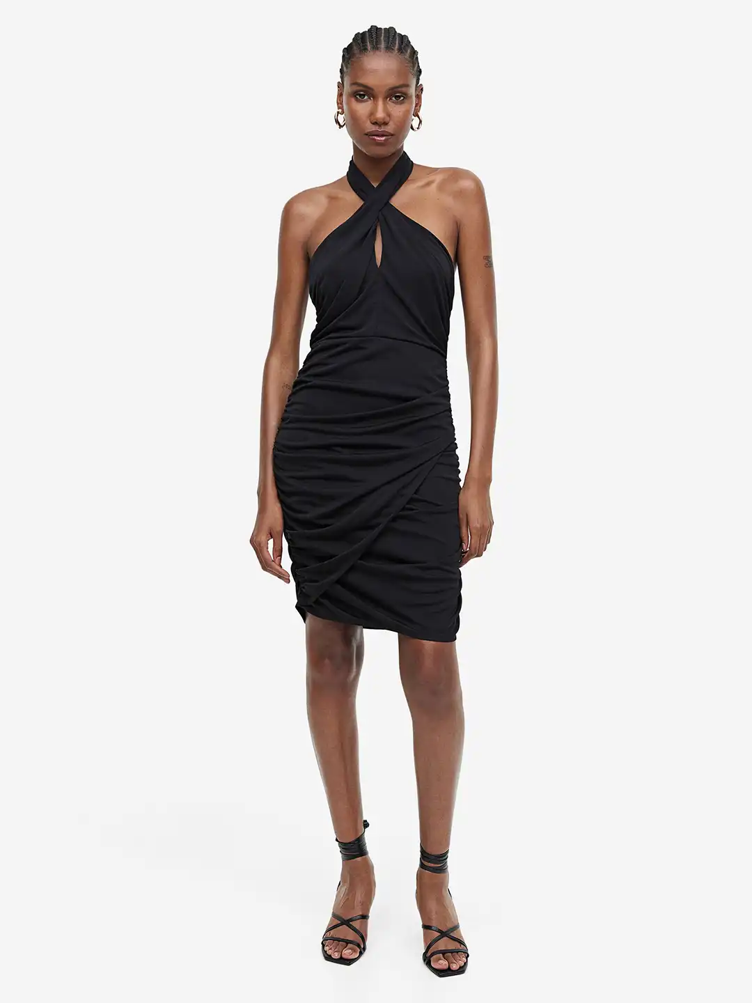 Buy H&M Draped Halter Neck Dress - Dresses for Women 23691528 | Myntra