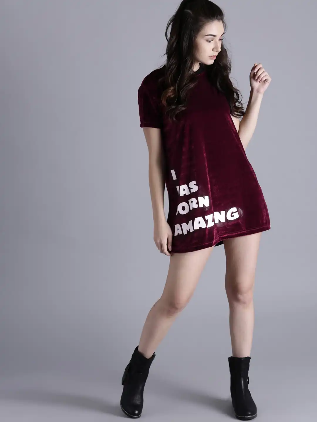 marvel t shirt dress Buy Kook N Keech Marvel Burgundy Typography Printed T-shirt Dress - Dresses  for Women 2371021
