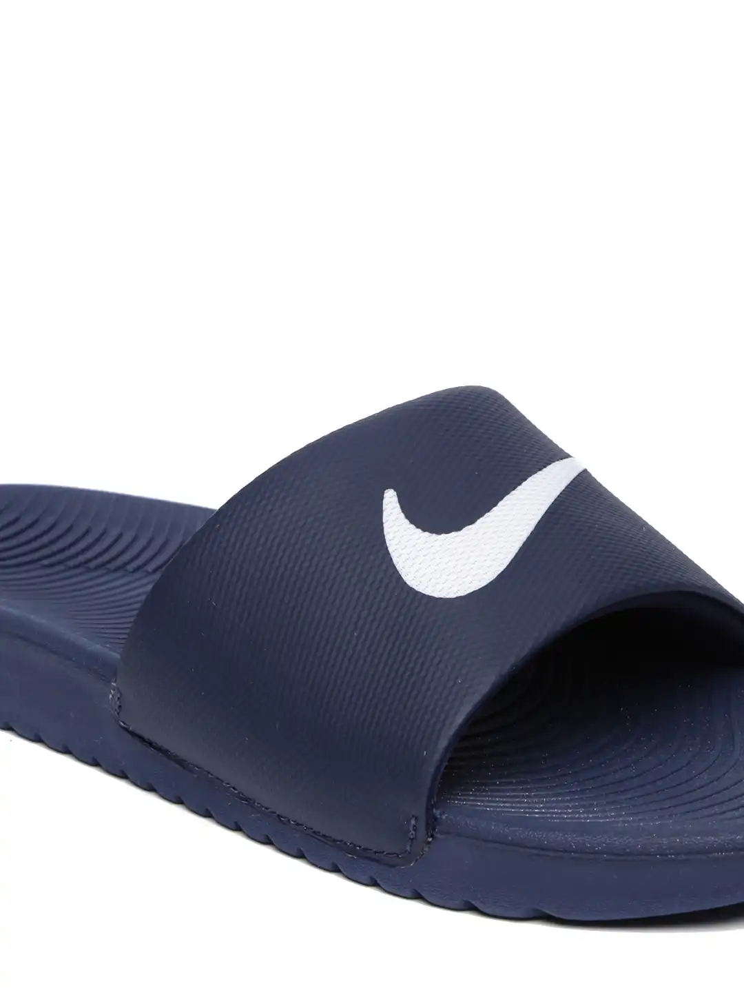 Buy Nike Men Navy Blue KAWA SLIDE Solid Slip-On Flip-Flops - Flip