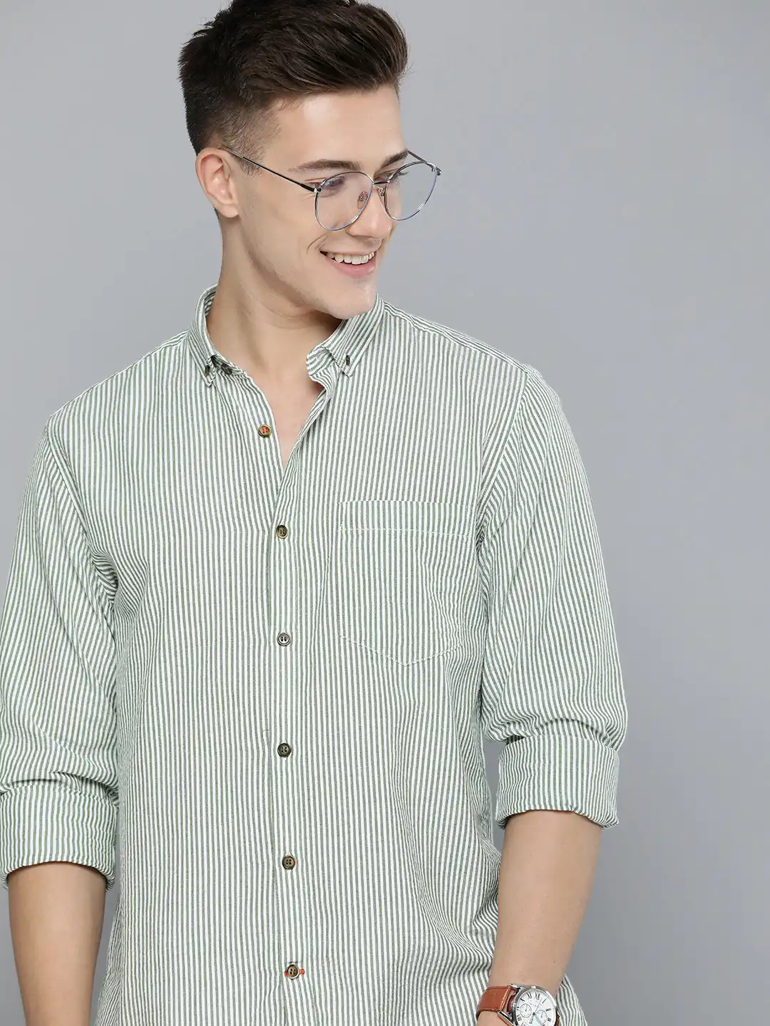 sachin and babi light blue dress Men's casual striped pattern shirt with texture