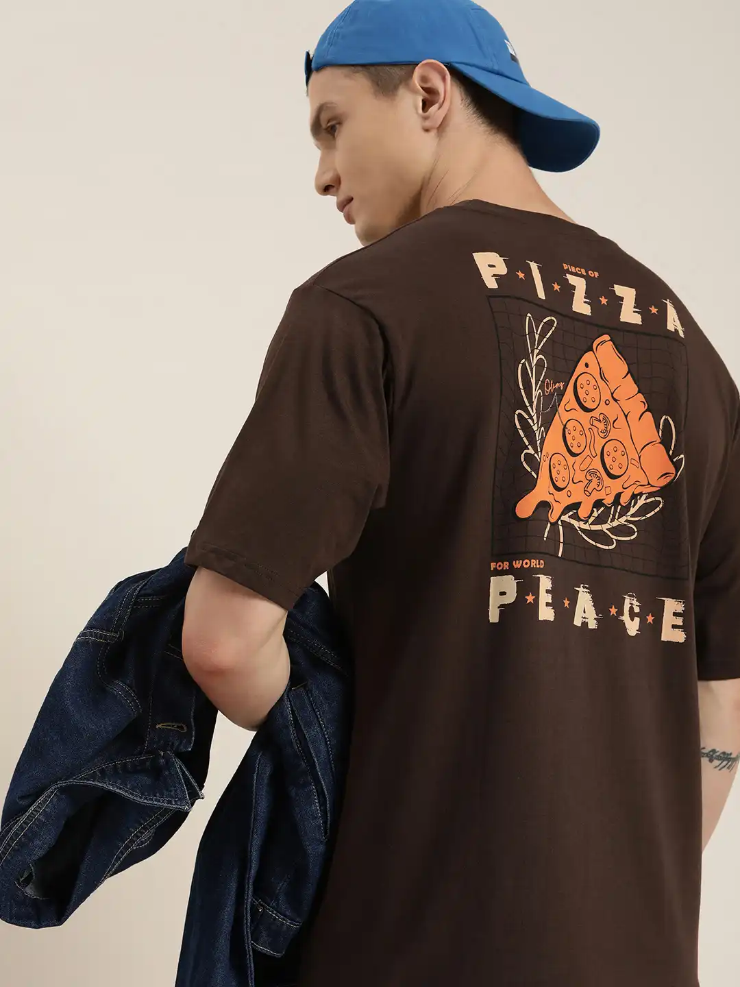 Buy Difference of Opinion Men Printed Pure Cotton Oversized T