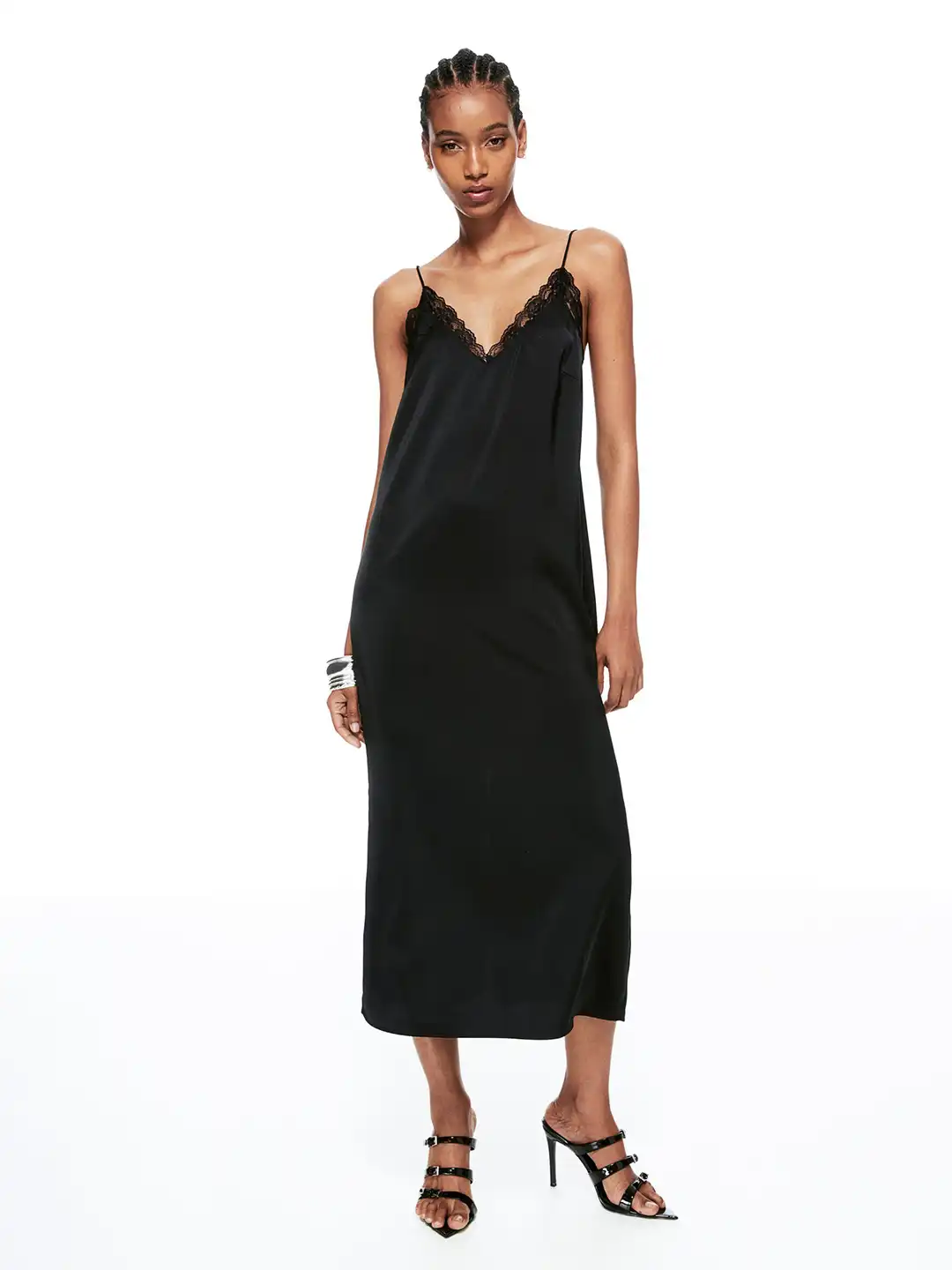 Buy H&M Lace-Trimmed Slip Dress - Dresses for Women 23886882 | Myntra Buy H&M Lace-Trimmed Slip Dress - Dresses for Women 23886882 | Myntra