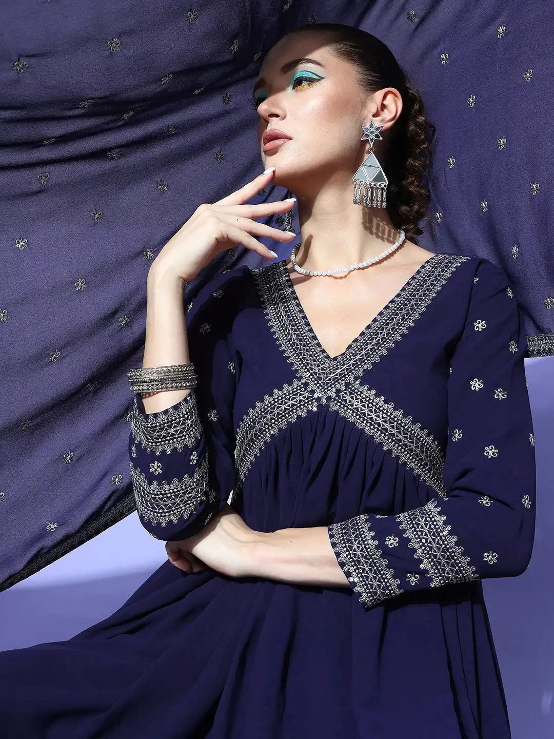 alia cut dress myntra Buy Varanga Jaipuri Printed Alia Cut Flared Pure Cotton Kurta - Kurtas for Women 24128076
