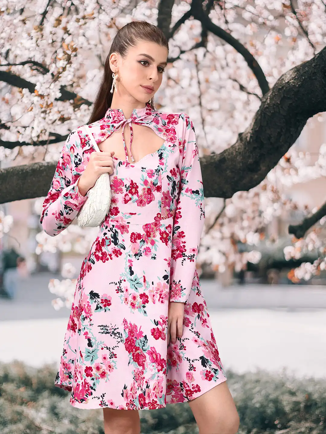 women lilac dress Lineage ~ Everyday A sparkling floral print burgundy red with gold Personalization:blank (without personalization) lace bolero
