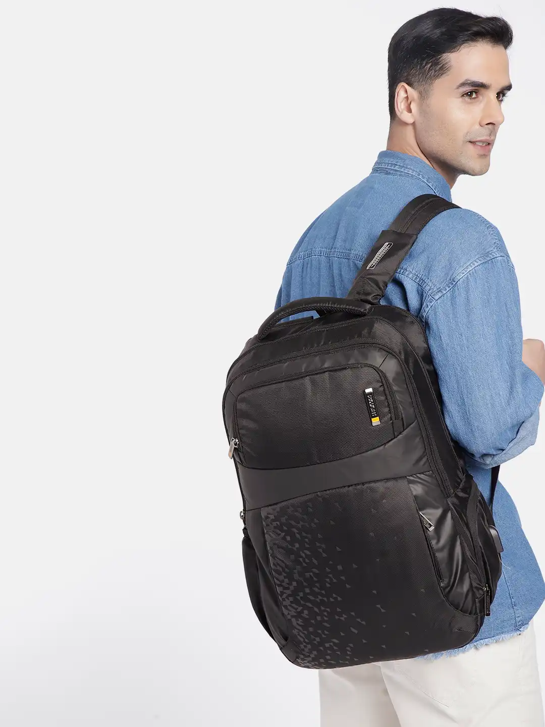 all black leather backpack Men's Perfecto Backpack in Black Matte Leather