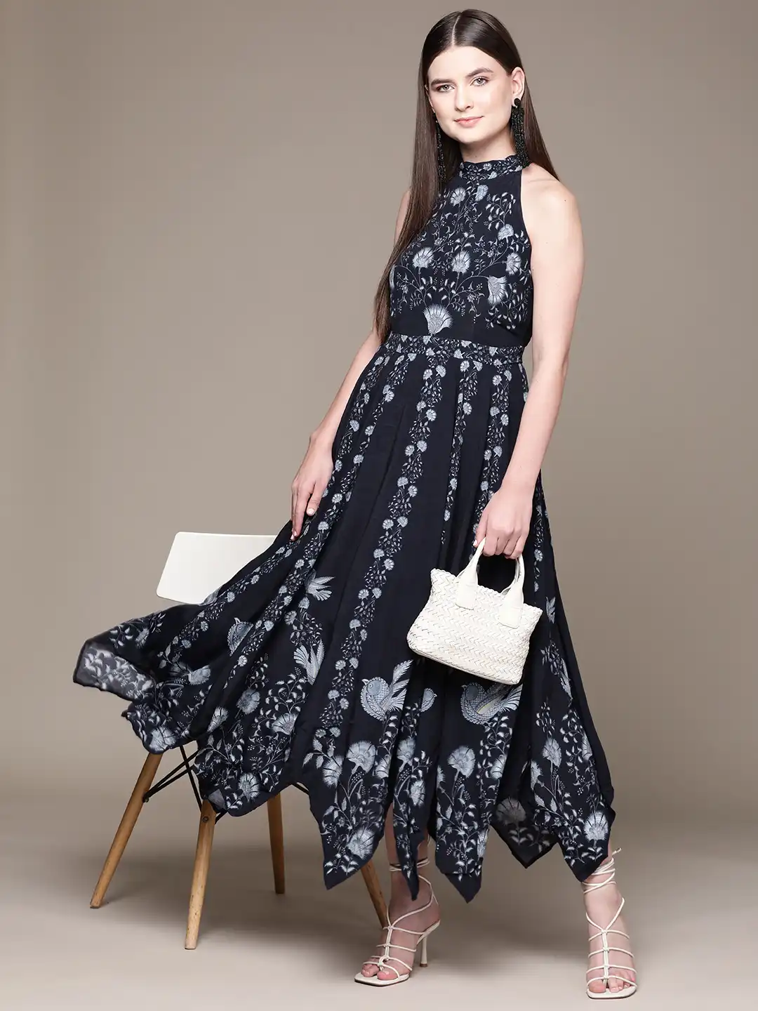 ritu kumar halter neck dress Buy Label Ritu Kumar Halter Neck Printed Long Dress Online