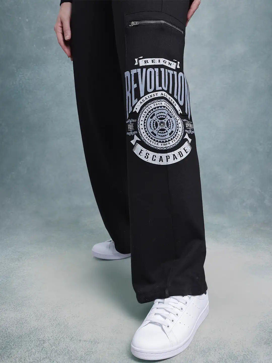 Buy The Roadster Life Co. X RE/LAX Women Typography Printed Wide