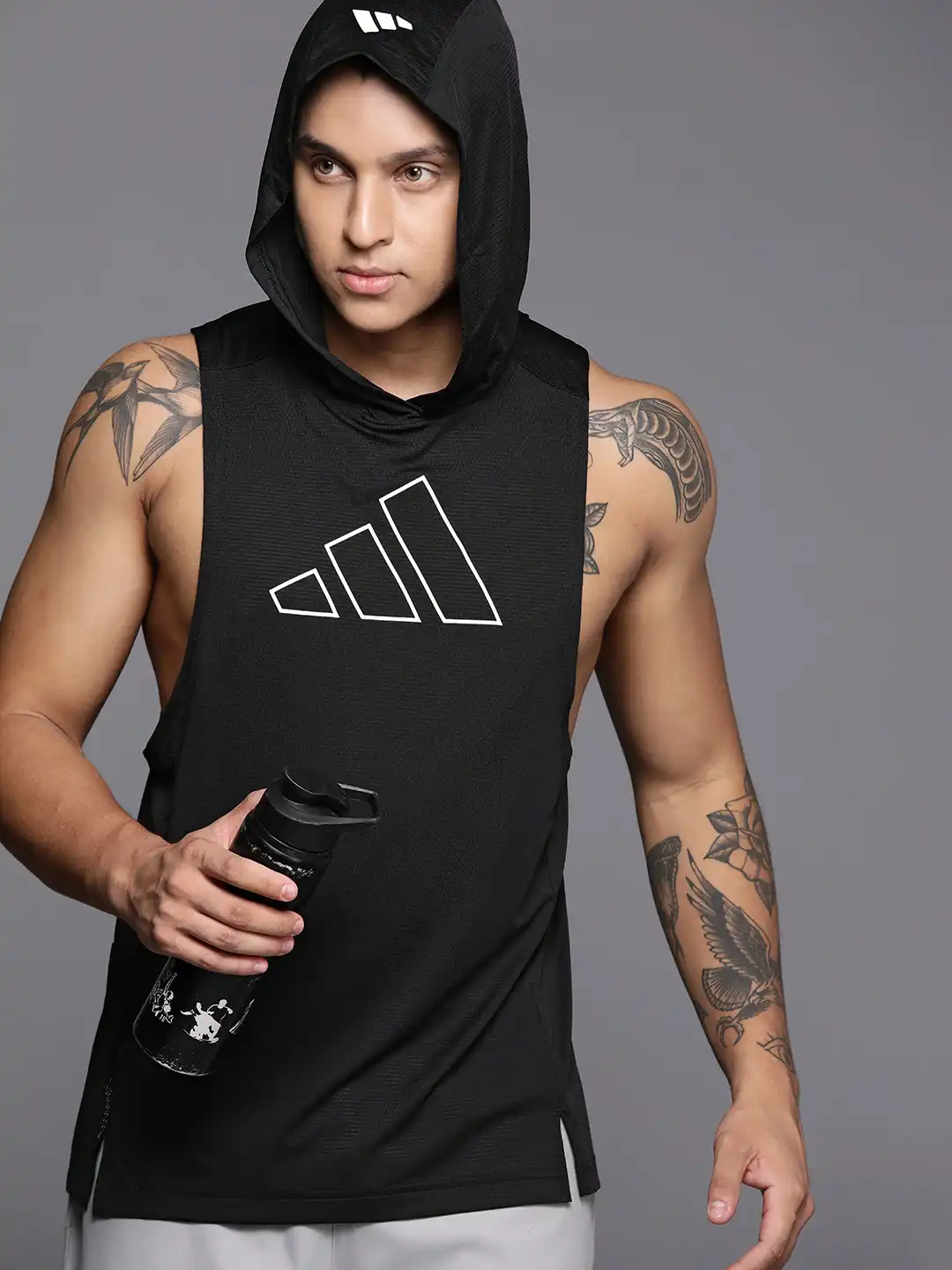 Buy ADIDAS Train Icons Brand Logo Print Aeroready Training Hoodie
