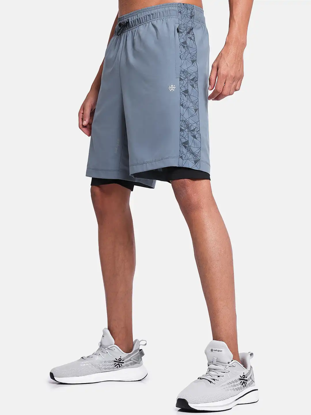 Buy CULT Men Mid-Rise Flydry Running Shorts With Inner Tights