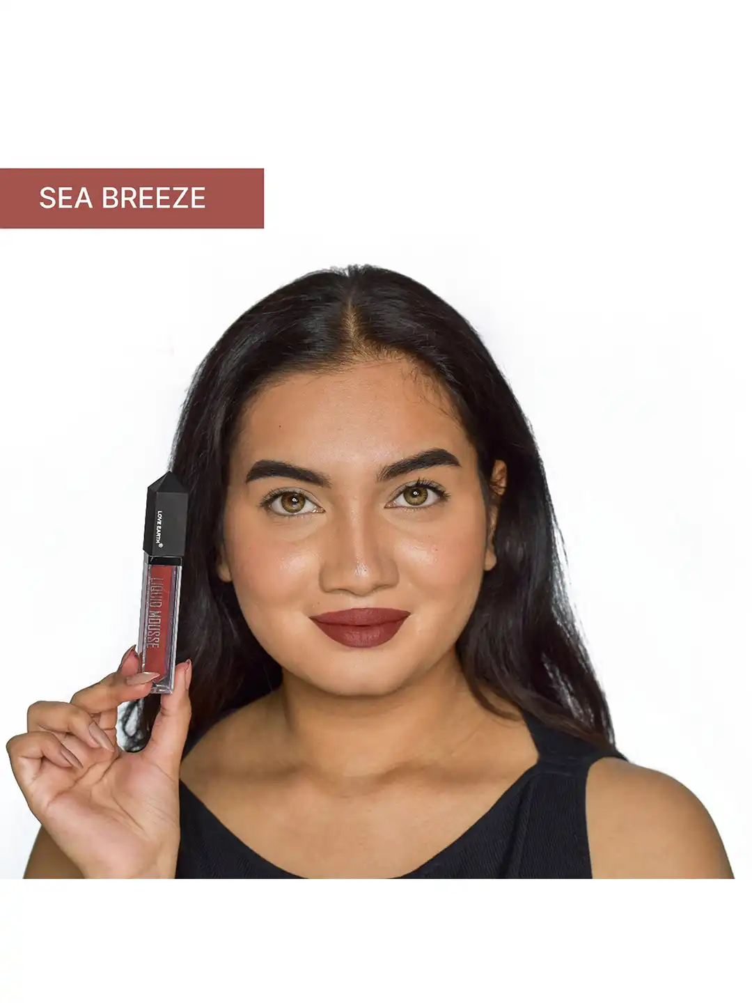 Buy LOVE EARTH Liquid Mousse Matte Lipstick - 6ml - Sea Breeze 127