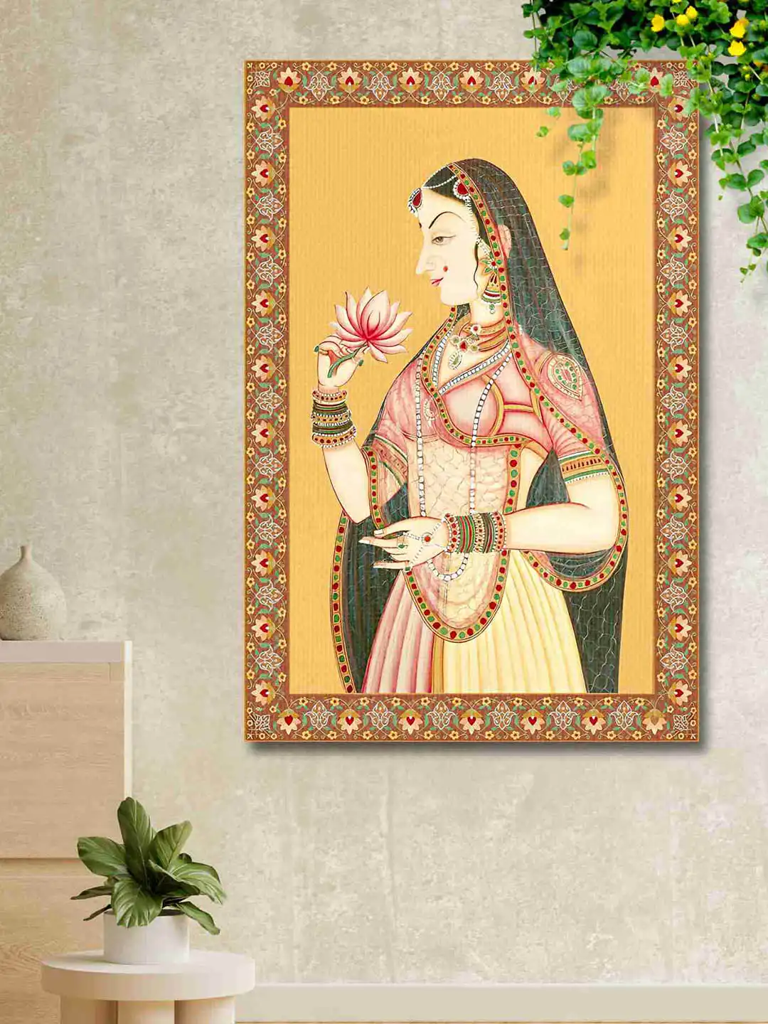 Buy SAF Madhubani Canvas Wall Rectangle Paintings Wall Art -24 x