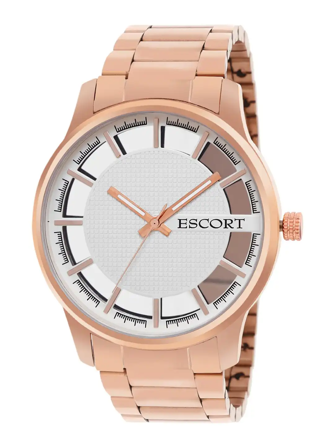 Buy Escort Men Textured Dial & Straps Analogue Watch-E2150RGM1