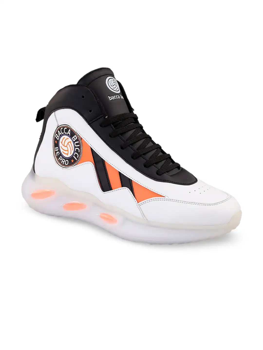 Buy bacca bucci Men MEGA FLEX Mid Top Colourblocked Anti-Slip Sole