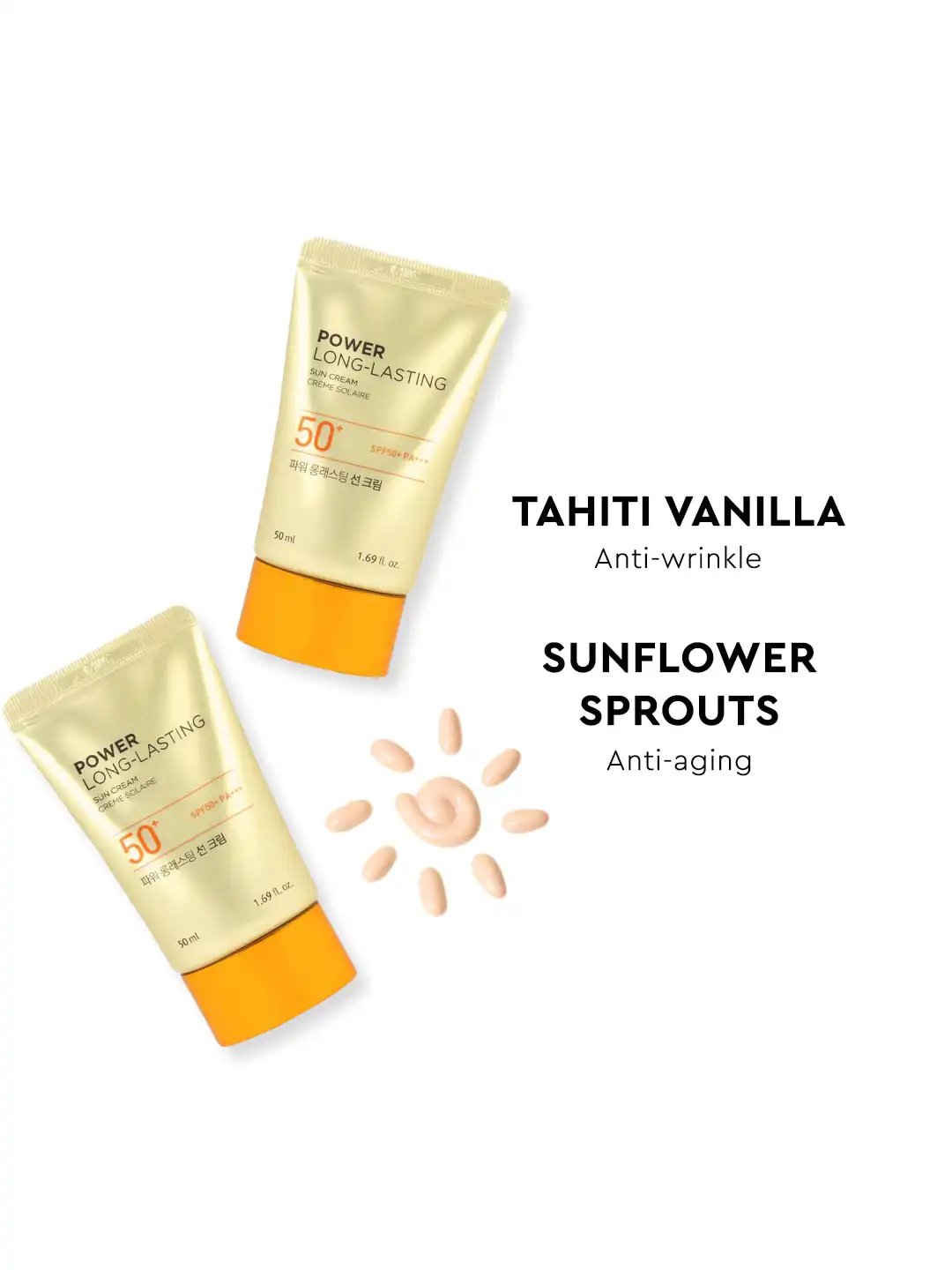 Buy The Face Shop Power Long Lasting Suncream SPF50+ PA+++ - 50ml