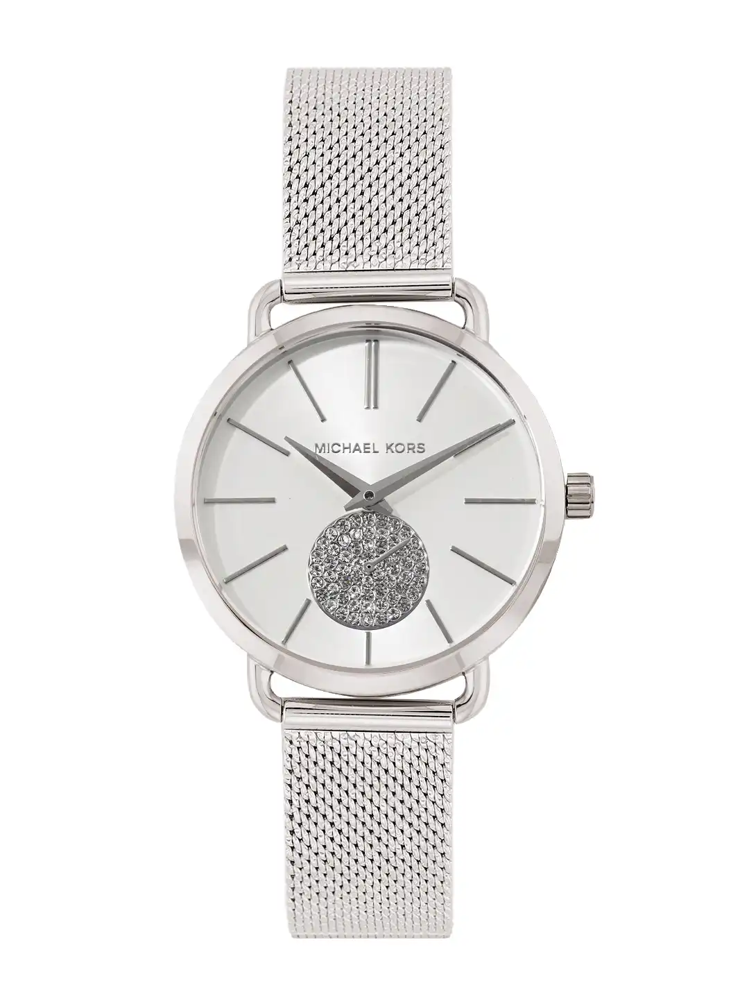 Buy Michael Kors Women Portia Embellished Dial & Stainless Steel
