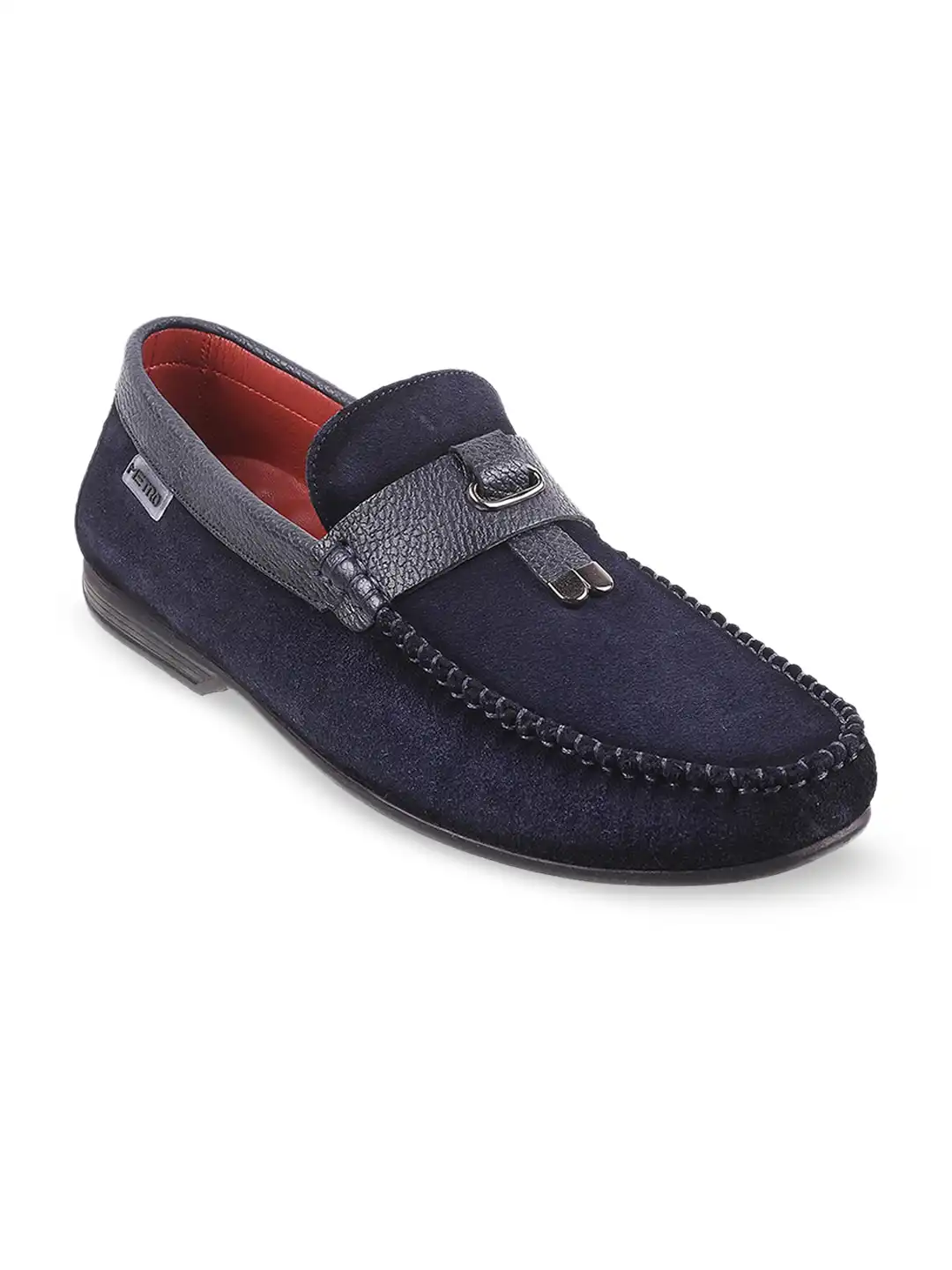 Buy Metro Men Textured Leather Comfort Insole Penny Driving Shoes