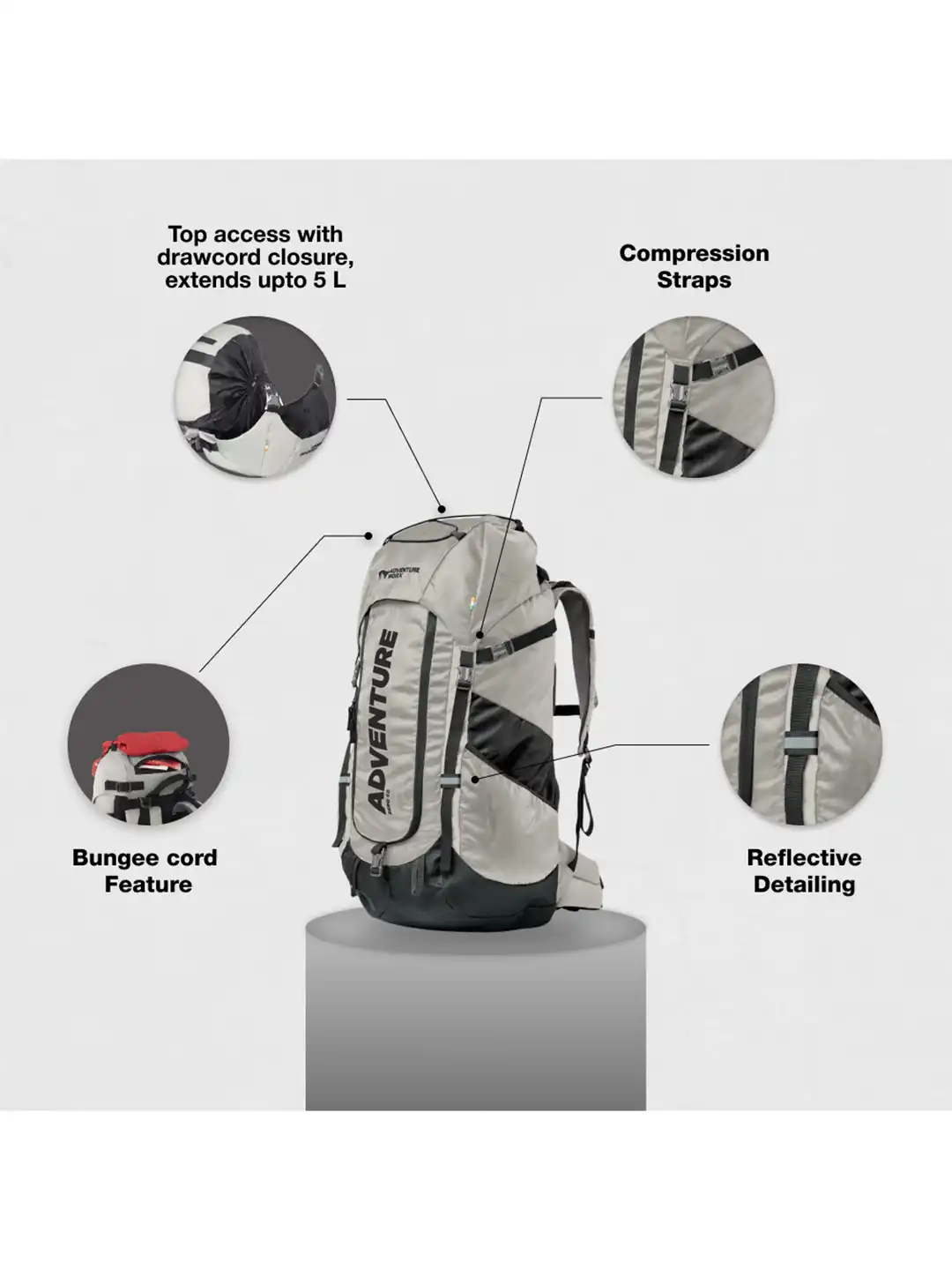 Buy ADVENTURE WORX Zero 40 L Rucksack - Rucksacks for Unisex