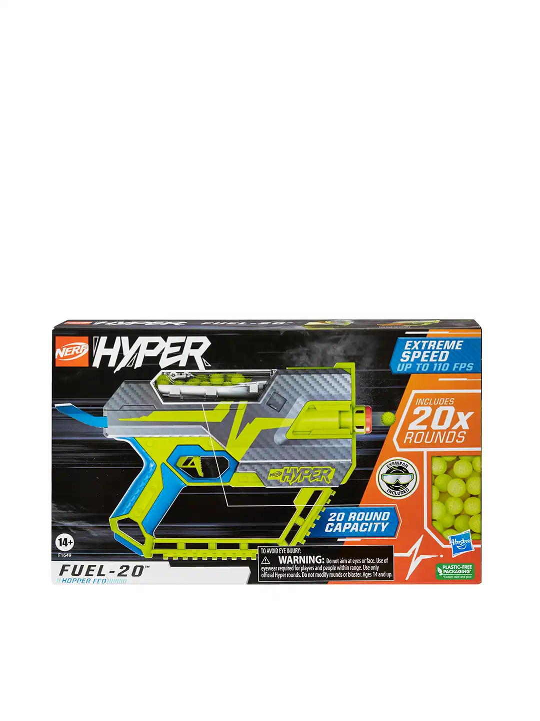 Buy NERF Green Hyper Fuel - 20 Blaster For Age 14 & Above