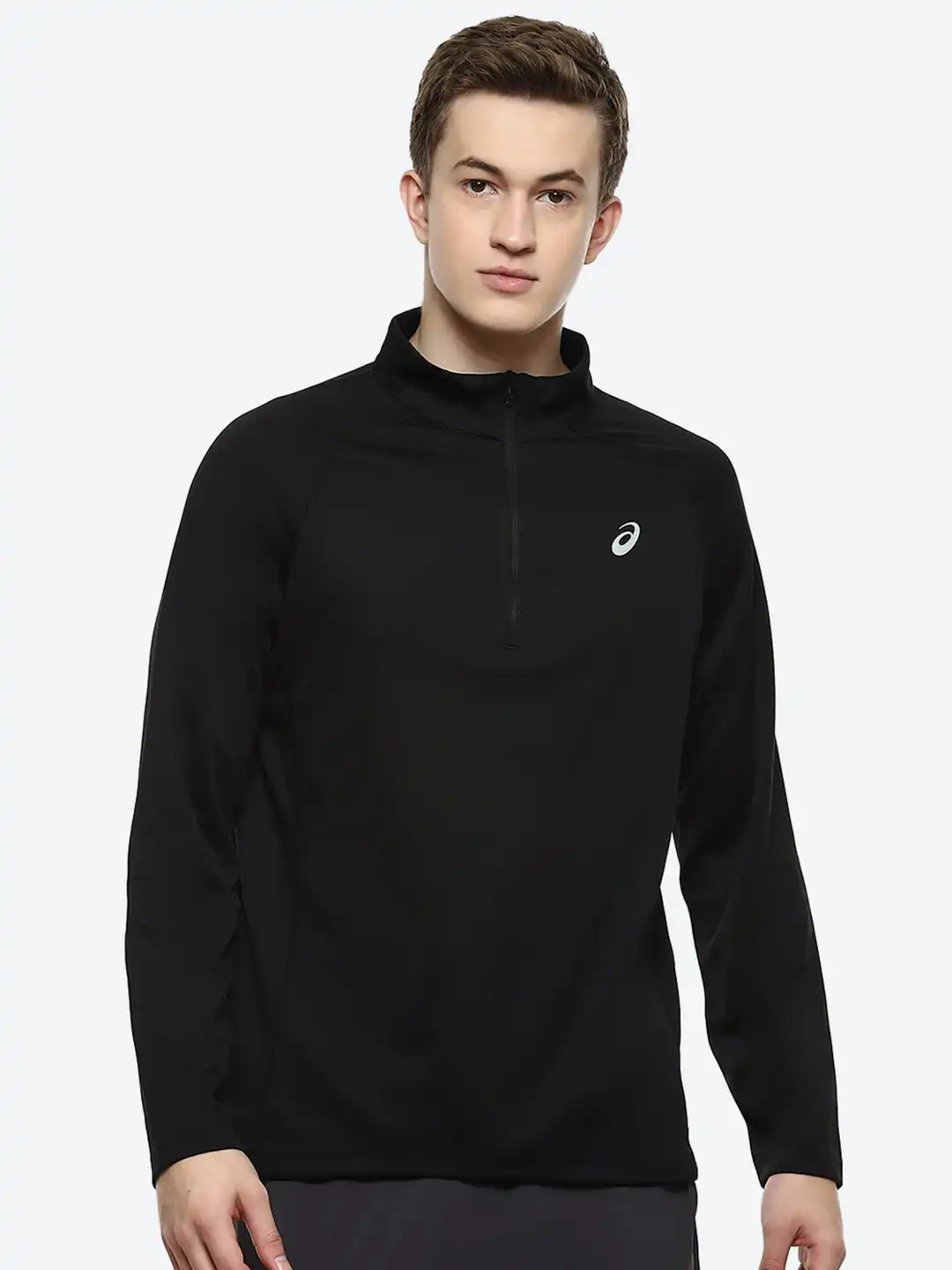 トップス maru t LONG SLEEVES 2 Buy ASICS Half Zip LS High Neck Raglan Long Sleeves T-Shirt