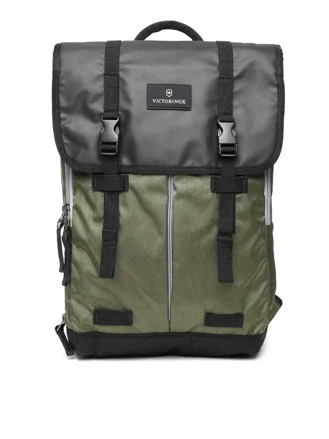 Buy Victorinox Unisex Olive Green & Black Solid Backpack