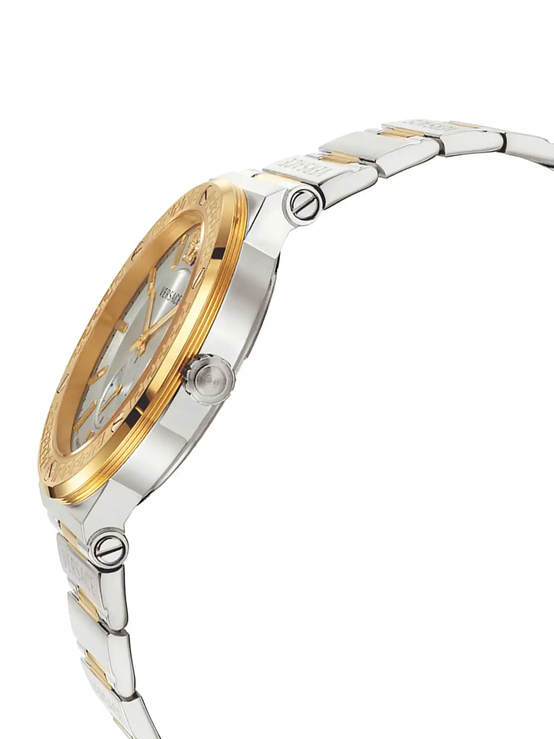 Buy Versace Men Textured Dial Bracelet Style Straps Reset Time