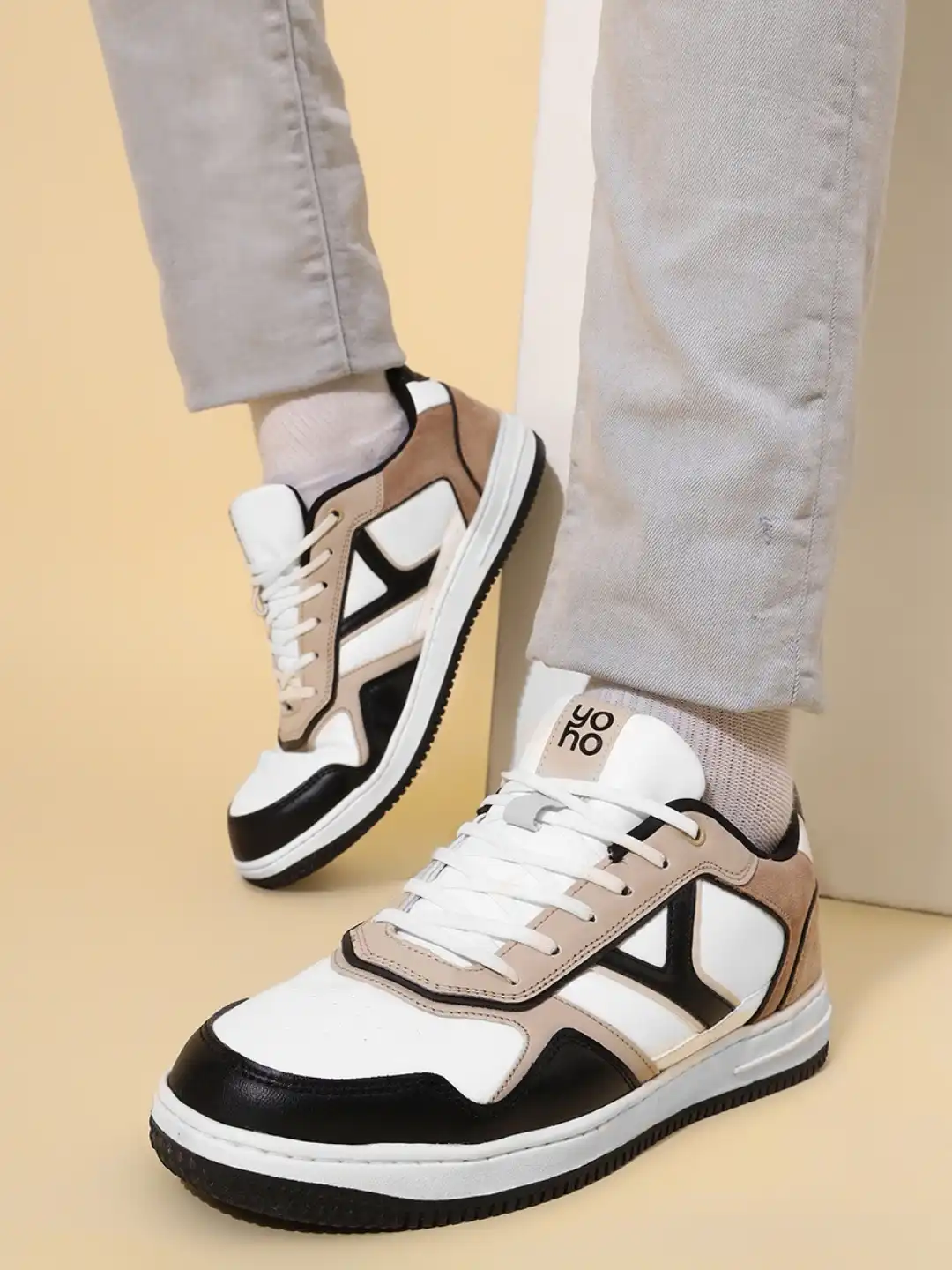 Buy yoho Men Colourblocked Lightweight Memory Foam Basics Sneakers