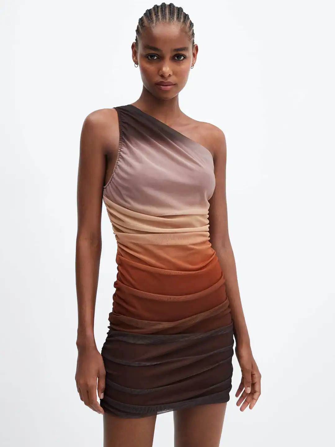 Buy MANGO Ombre Dyed One Shoulder Ruched Bodycon Mini Dress - Dresses for Women 25427074 | Myntra Buy MANGO Ombre Dyed One Shoulder Ruched Bodycon Mini Dress - Dresses for Women 25427074 | Myntra