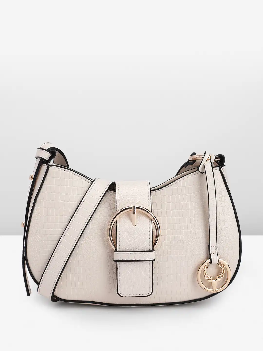 Buy Allen Solly Animal Textured Structured Sling Bag - Handbags