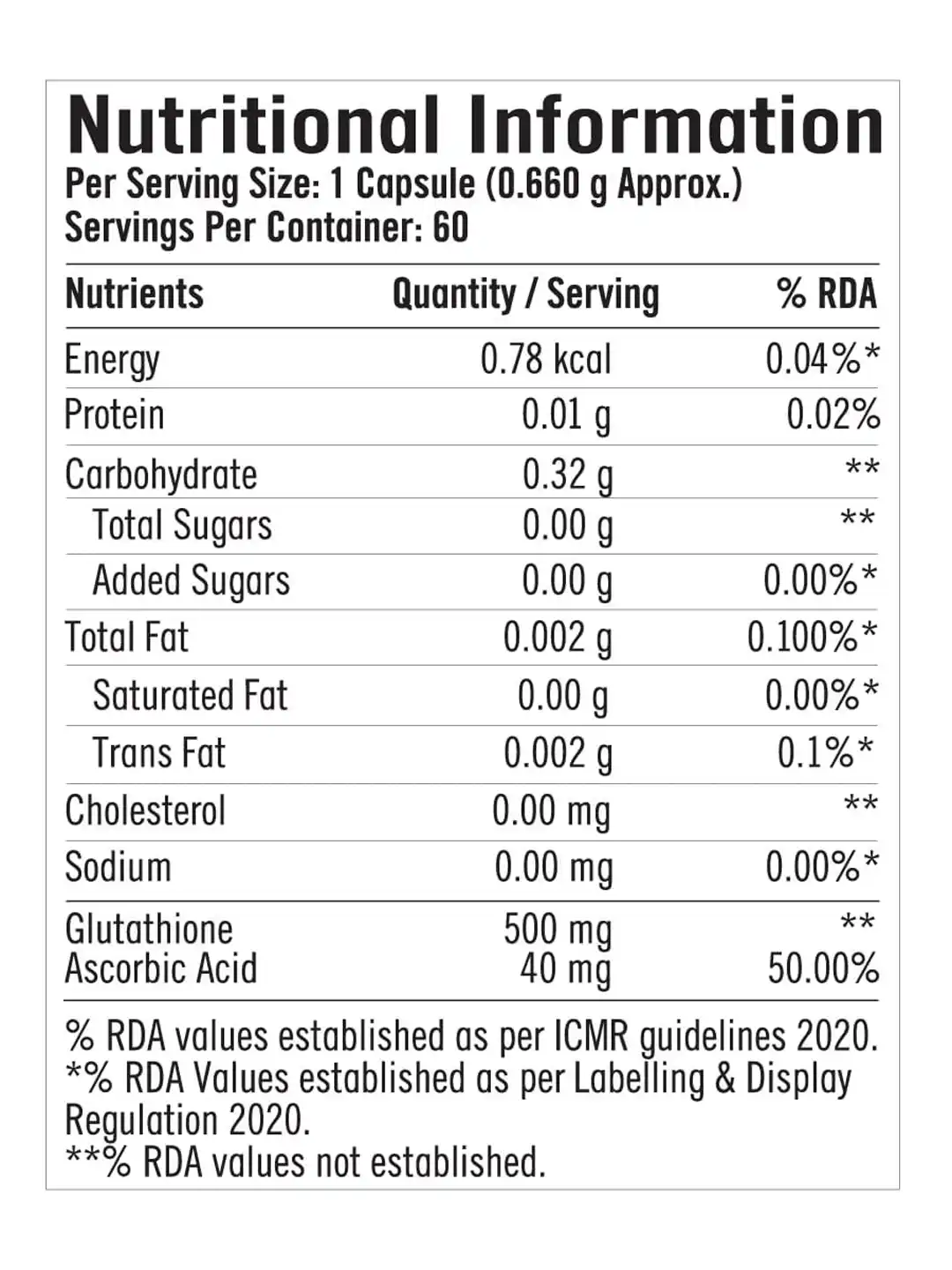 Buy GNC Glutathione 500mg With Ascorbic Acid - 60 Capsules - Immunity Boosters for Unisex 25559054