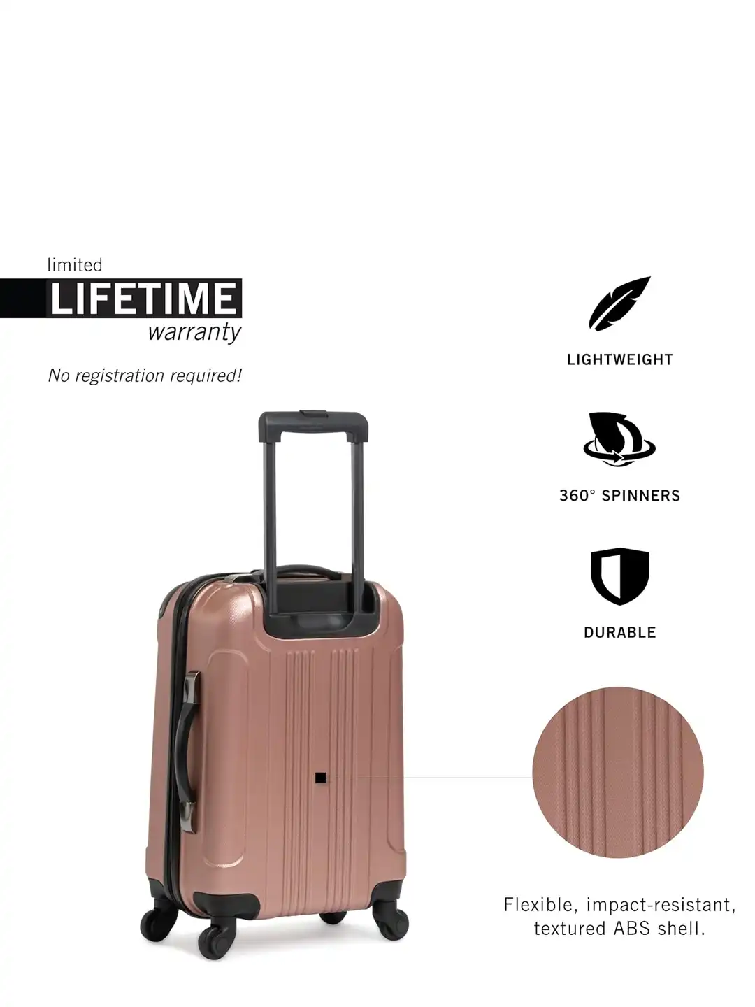 Buy Kenneth Cole Hard-Sided Cabin Trolley Suitcase 50 Litres