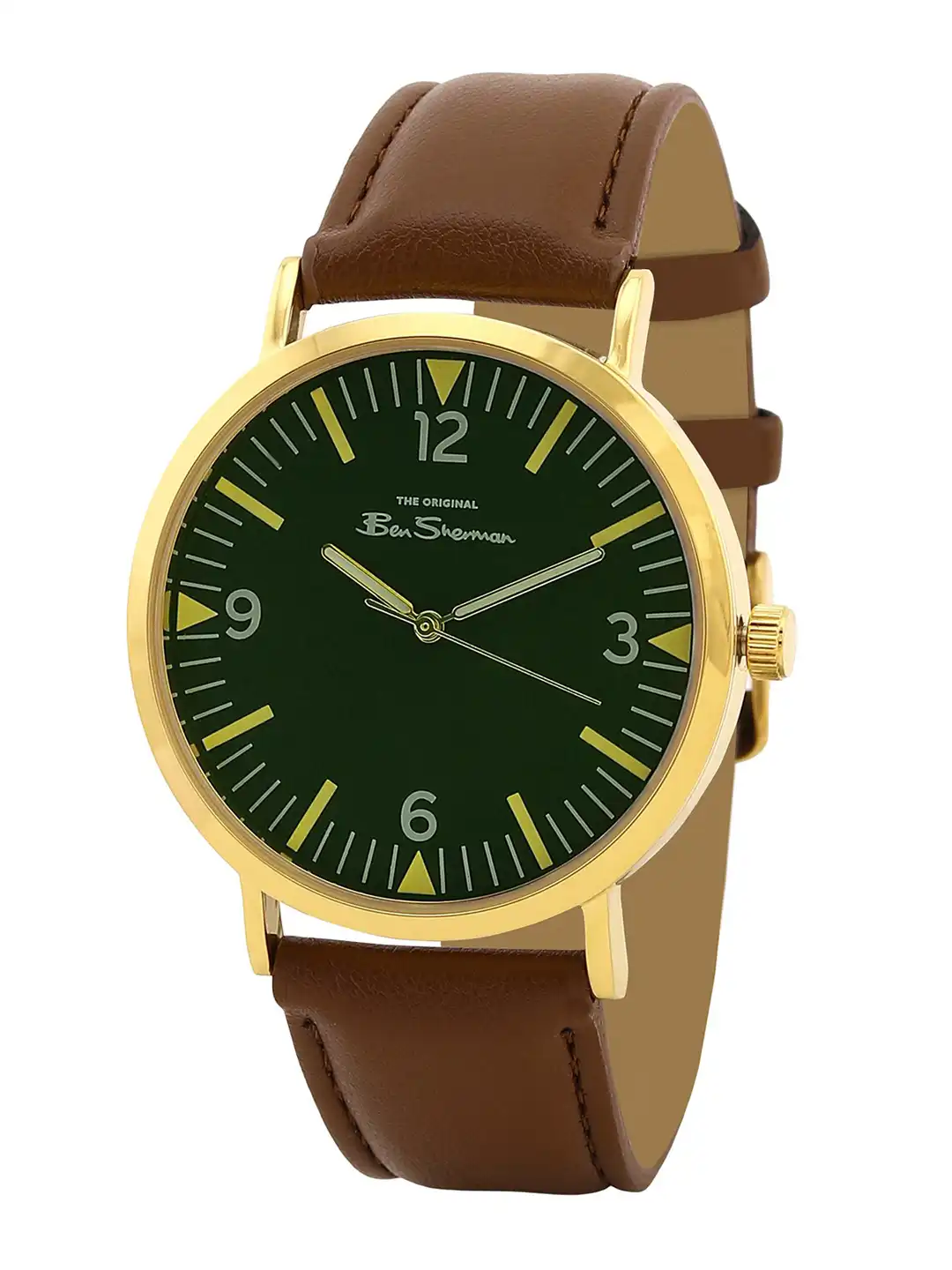 Buy BEN SHERMAN Men Leather Analogue Watch BS092BR - Watches for