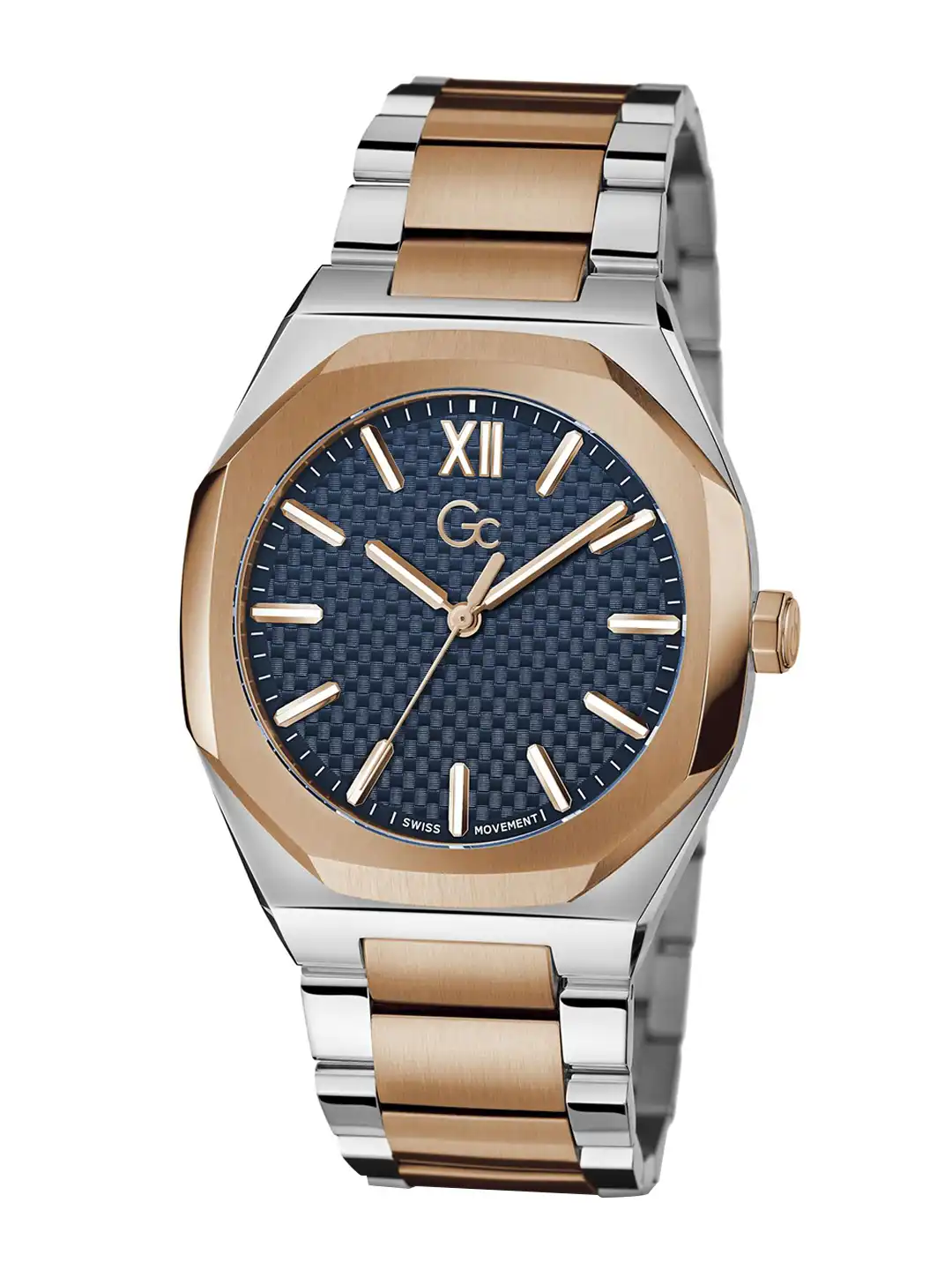 Buy Guess Collection Tonneau 42mm Blue Dial Analog Men Watch