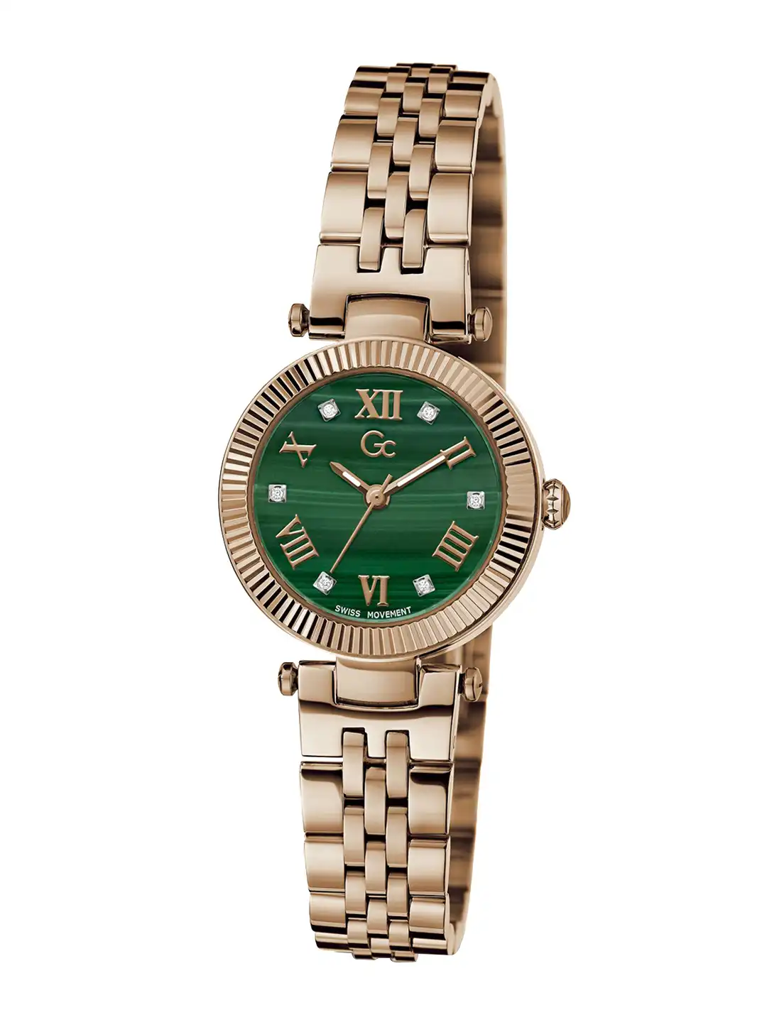 Buy Guess Collection Round 28mm Green Dial Analog Women Watch